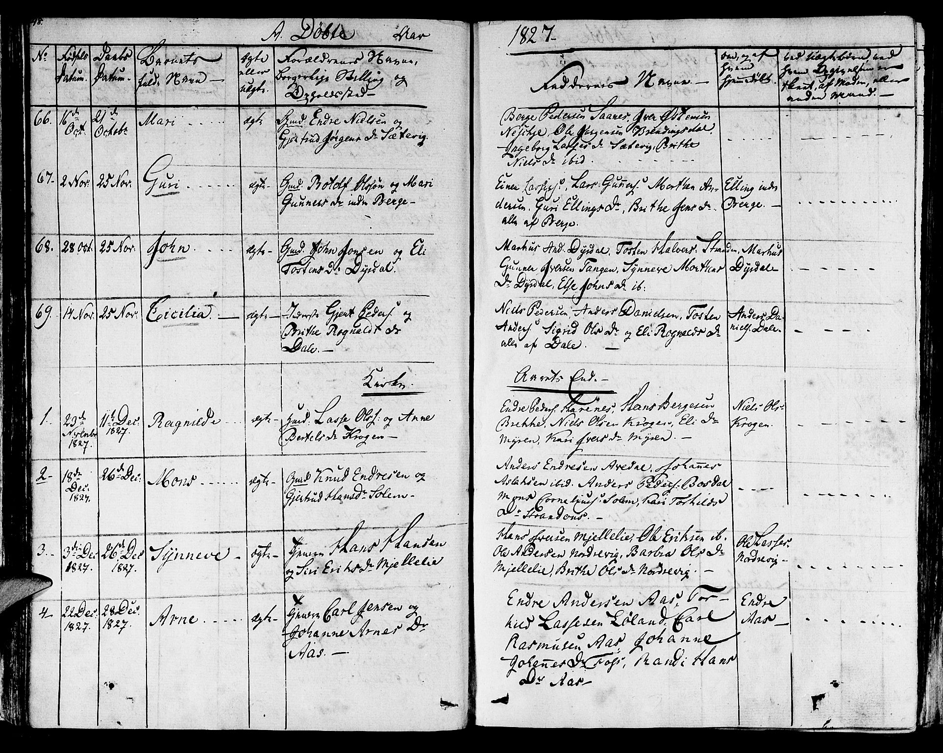 Lavik sokneprestembete, SAB/A-80901: Parish register (official) no. A 2I, 1821-1842, p. 48