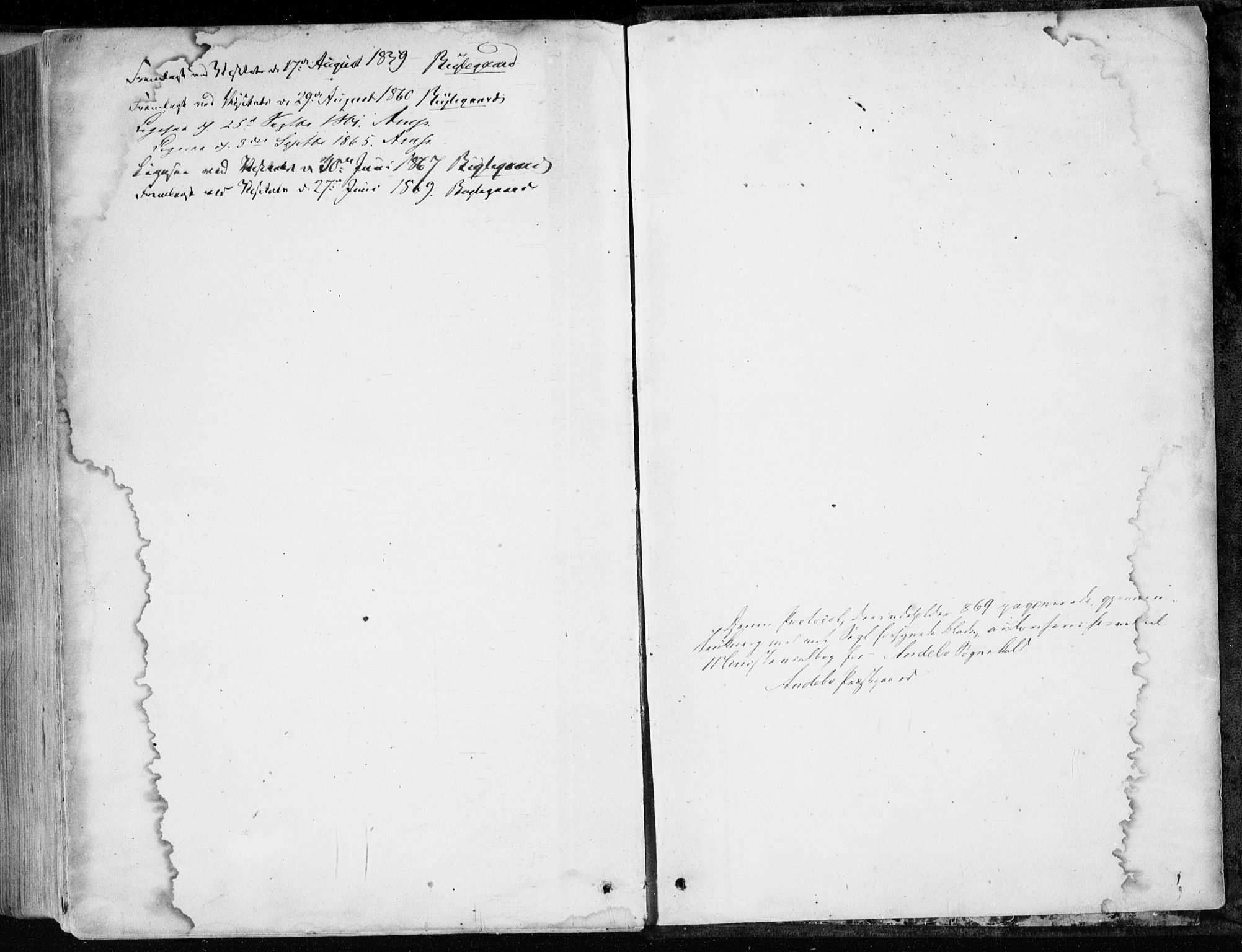 Andebu kirkebøker, AV/SAKO-A-336/F/Fa/L0005: Parish register (official) no. I 5, 1857-1870, p. 869-870