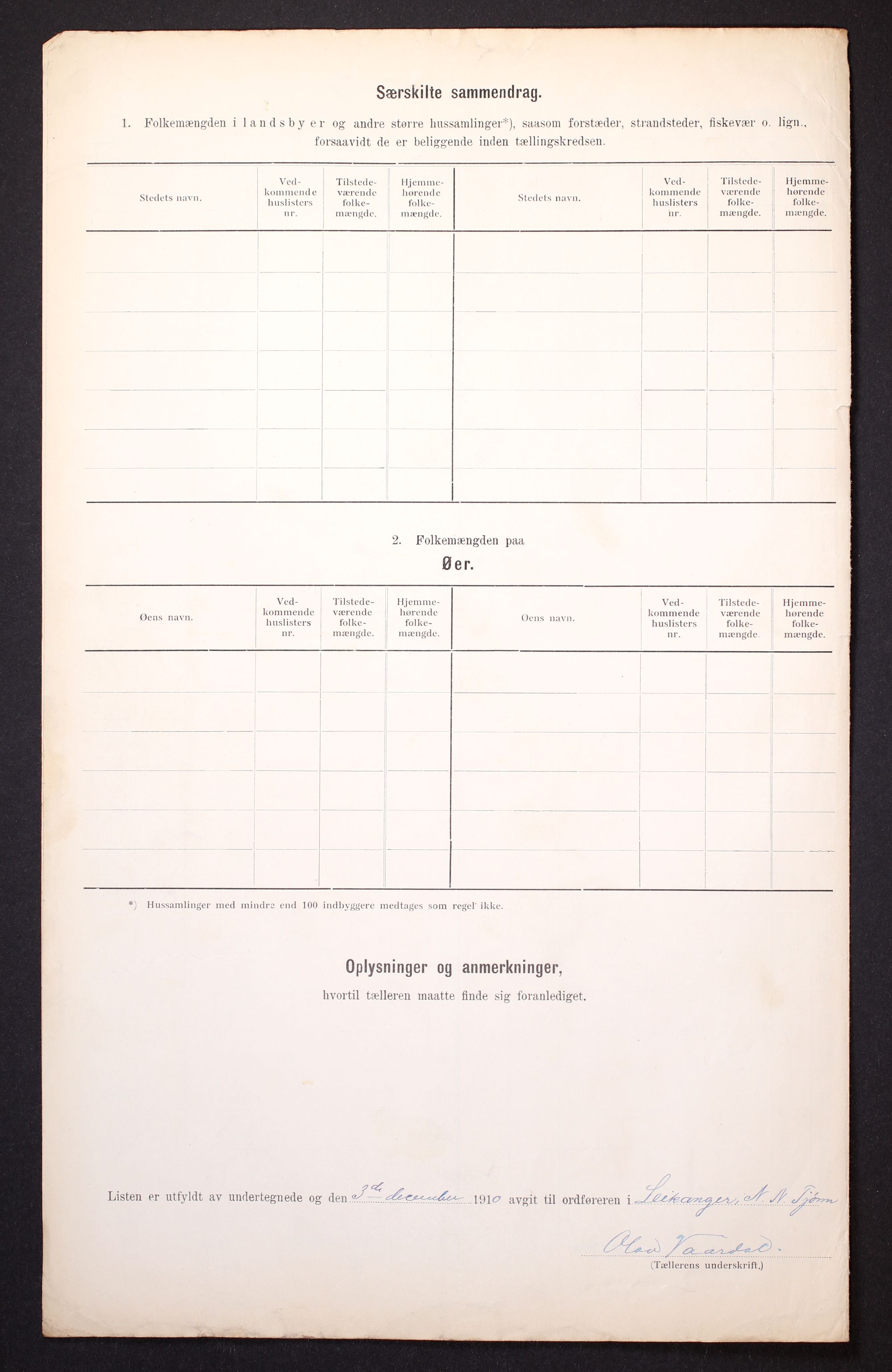 RA, 1910 census for Leikanger, 1910, p. 39