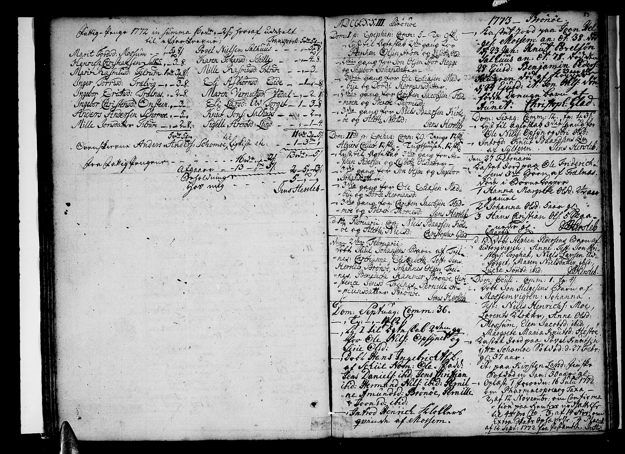 Ministerialprotokoller, klokkerbøker og fødselsregistre - Nordland, SAT/A-1459/813/L0195: Parish register (official) no. 813A05, 1752-1803, p. 53