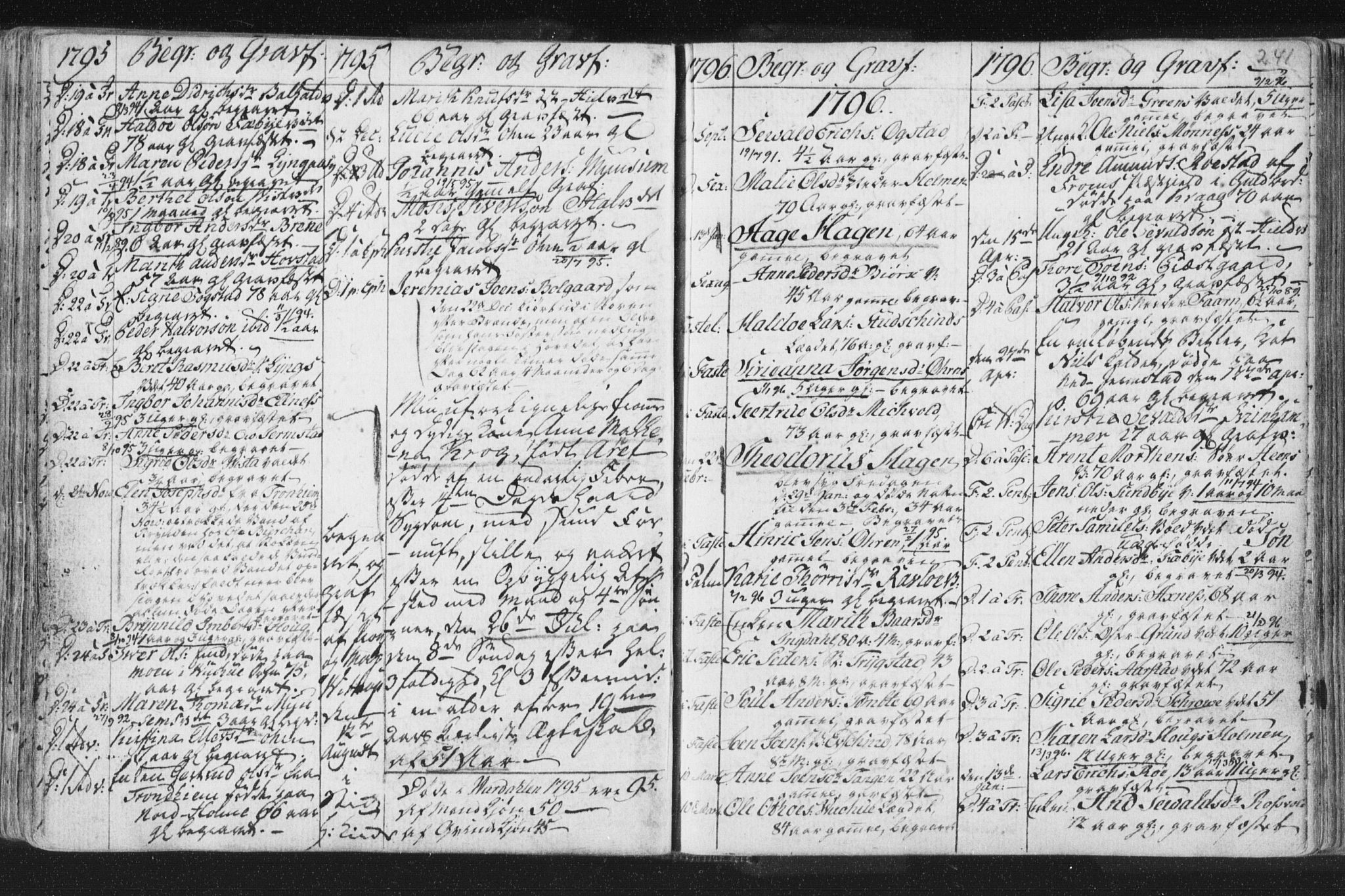 Ministerialprotokoller, klokkerbøker og fødselsregistre - Nord-Trøndelag, SAT/A-1458/723/L0232: Parish register (official) no. 723A03, 1781-1804, p. 241