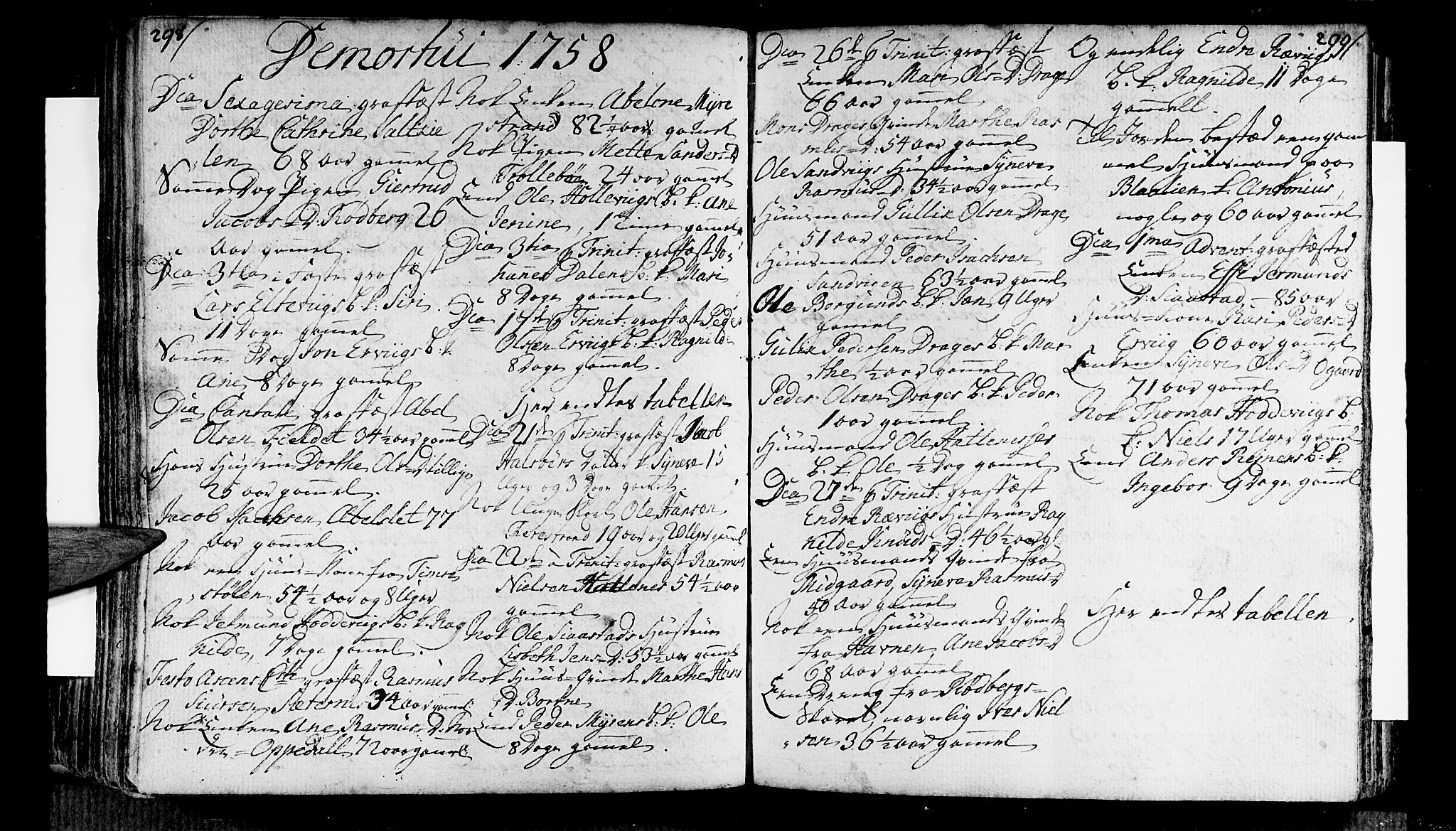 Selje sokneprestembete, AV/SAB-A-99938/H/Ha/Haa/Haaa: Parish register (official) no. A 4, 1743-1759, p. 298-299