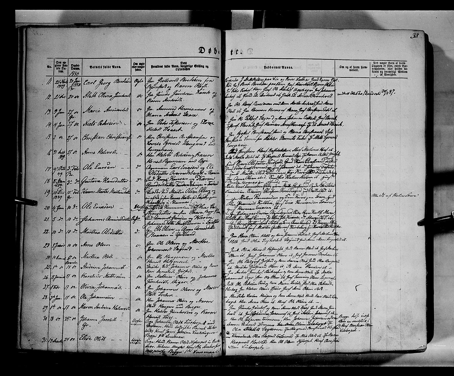 Grue prestekontor, AV/SAH-PREST-036/H/Ha/Haa/L0008: Parish register (official) no. 8, 1847-1858, p. 38