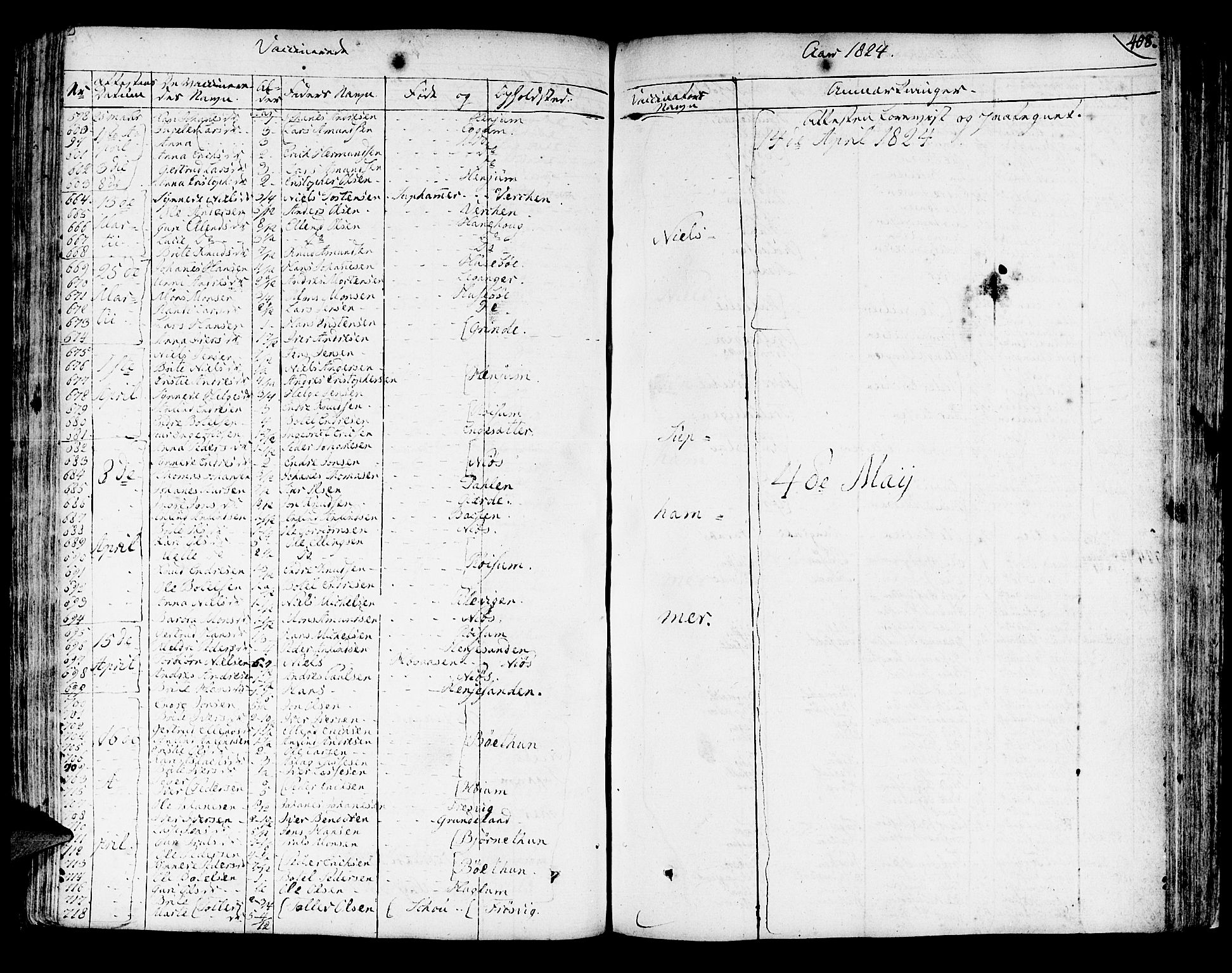 Leikanger sokneprestembete, AV/SAB-A-81001/H/Haa/Haaa/L0006: Parish register (official) no. A 6, 1810-1838, p. 408