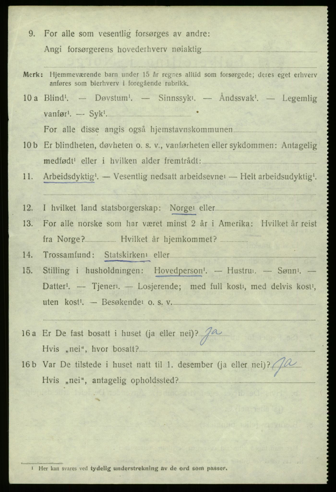 SAB, 1920 census for Fana, 1920, p. 27182