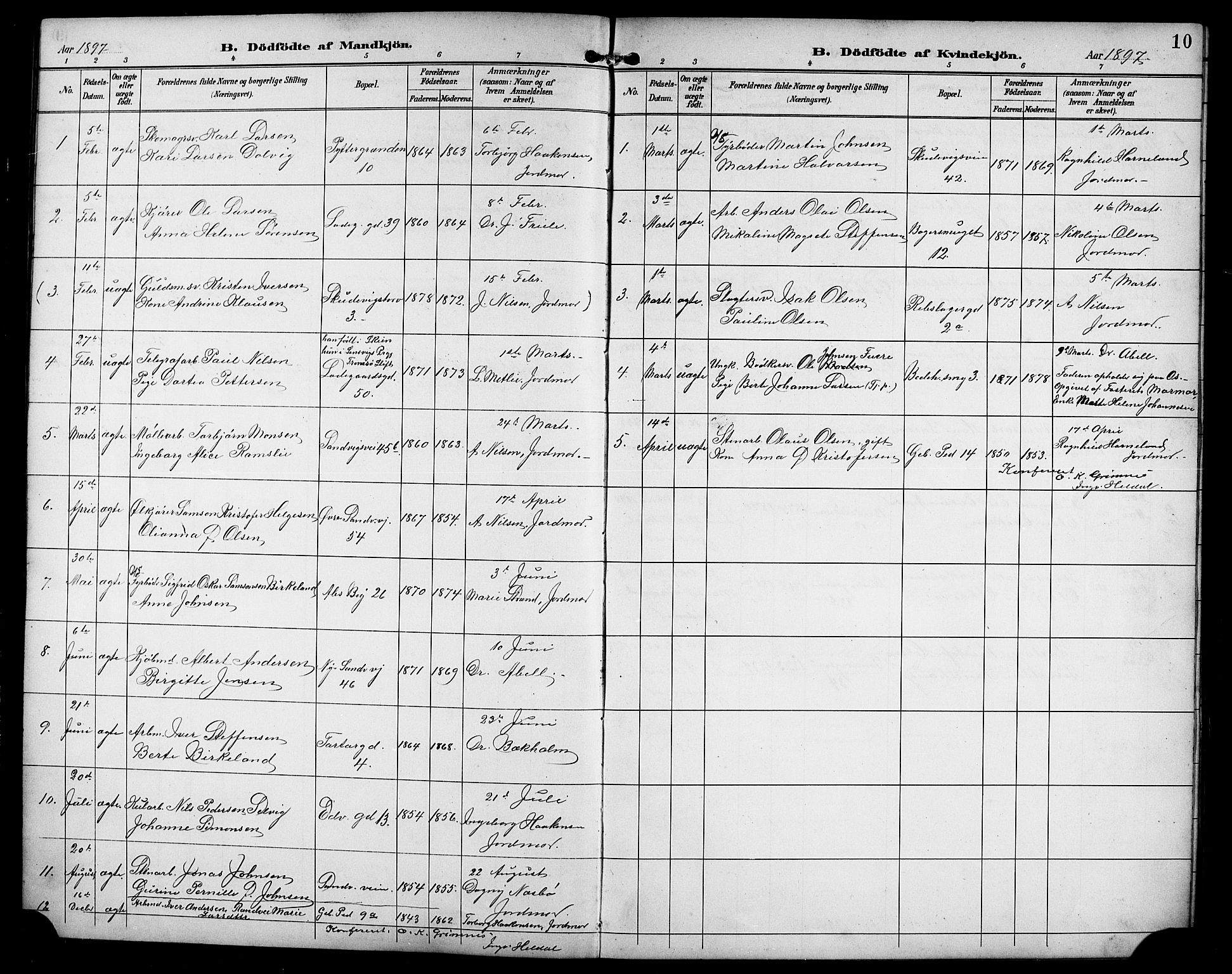 Sandviken Sokneprestembete, SAB/A-77601/H/Hb/L0003: Parish register (copy) no. A 4, 1892-1901, p. 10