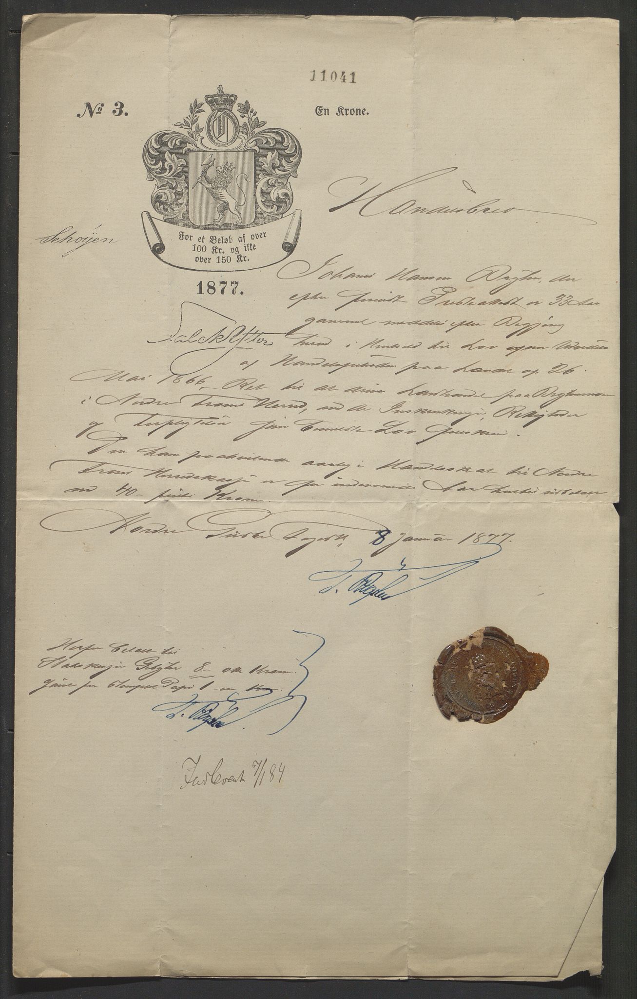 Nordre Gudbrandsdalen fogderi, AV/SAH-FOGDO-003/J/Jc/L0003: Handelsbrev, 1866-1909, p. 1