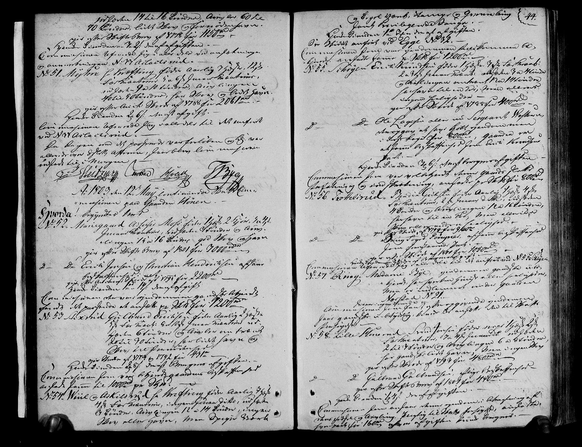 Rentekammeret inntil 1814, Realistisk ordnet avdeling, RA/EA-4070/N/Ne/Nea/L0044: Ringerike og Hallingdal fogderi. Deliberasjonsprotokoll, 1803, p. 45