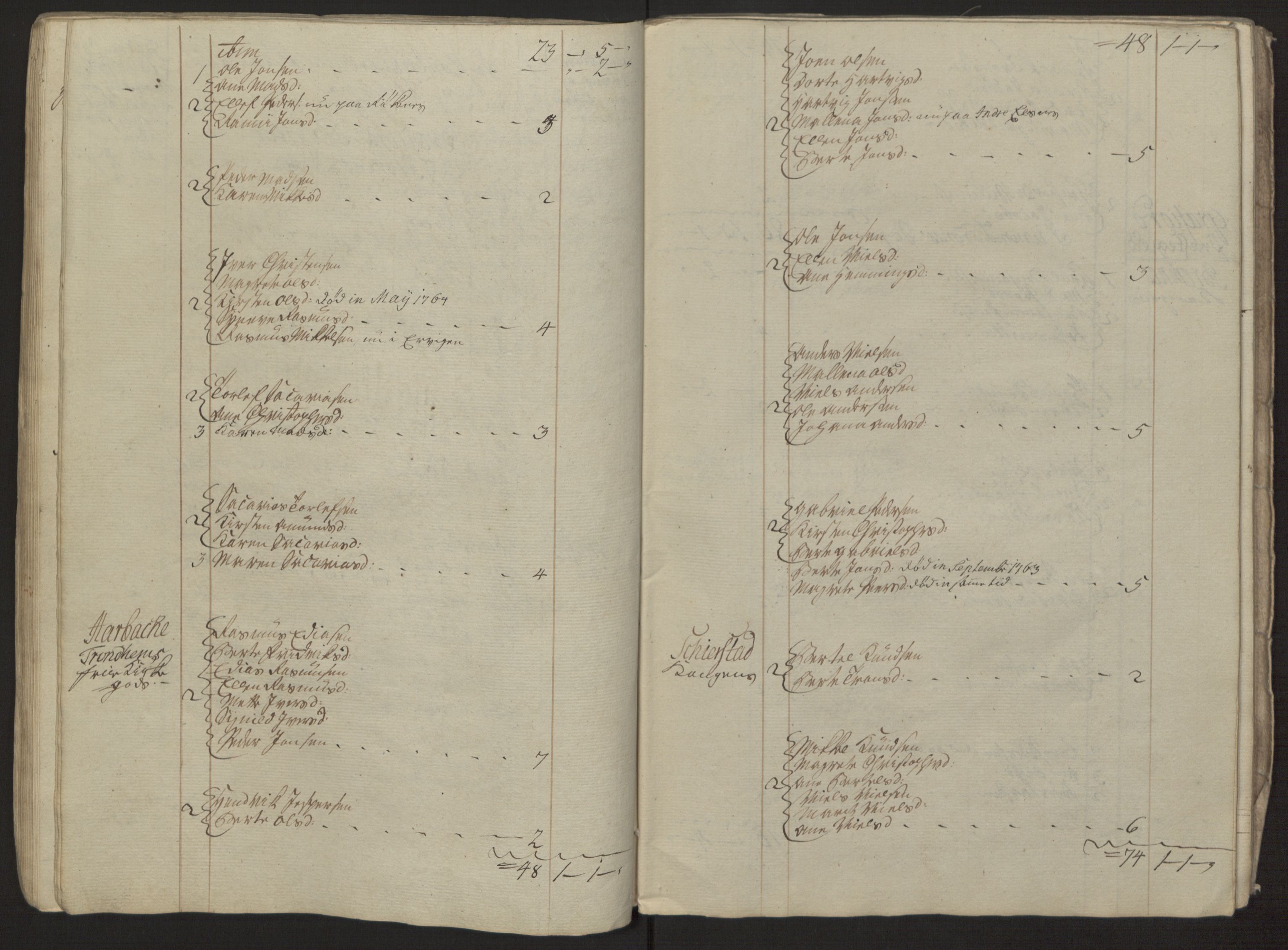 Rentekammeret inntil 1814, Reviderte regnskaper, Fogderegnskap, RA/EA-4092/R68/L4845: Ekstraskatten Senja og Troms, 1762-1765, p. 289