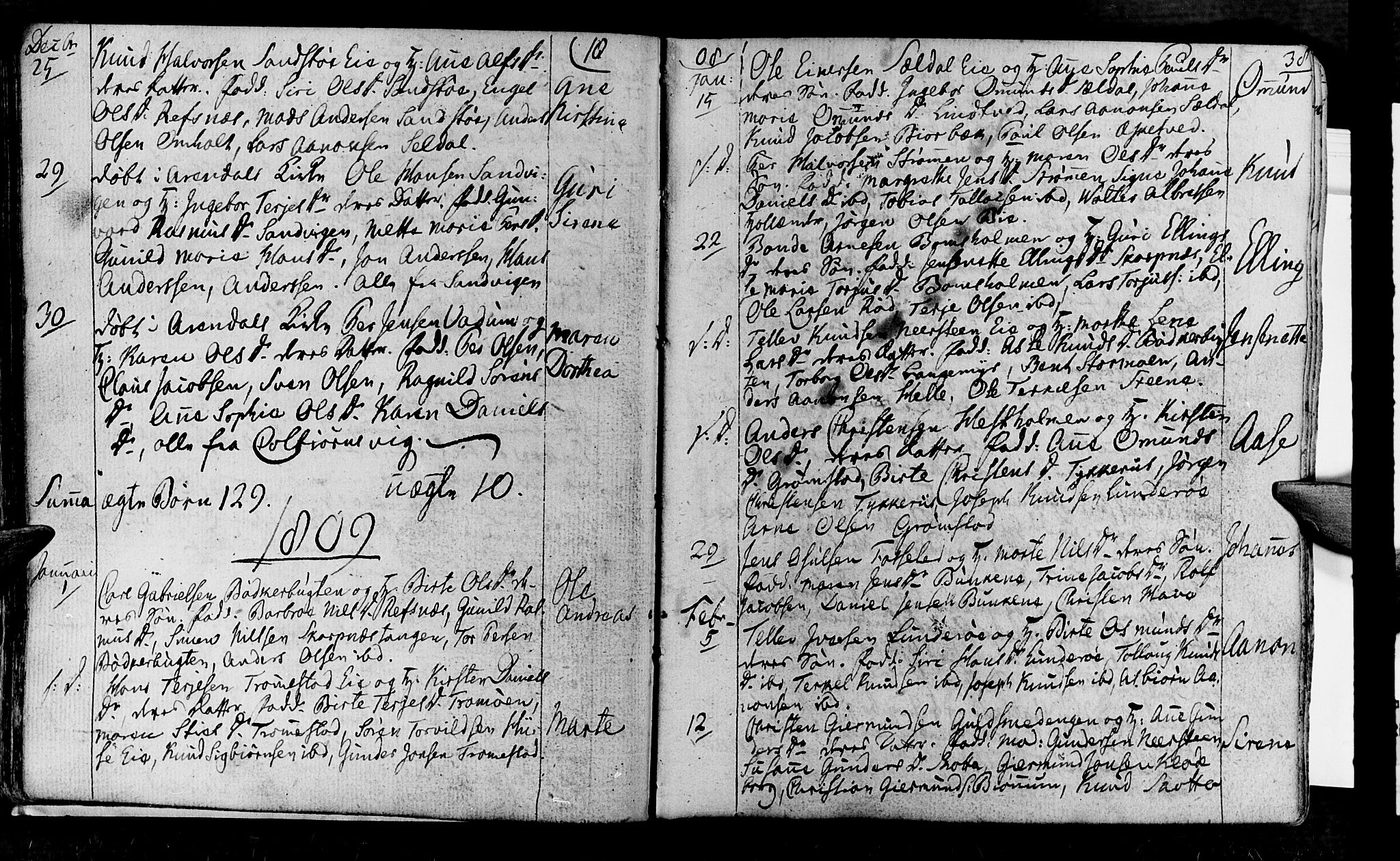 Øyestad sokneprestkontor, SAK/1111-0049/F/Fa/L0011: Parish register (official) no. A 11, 1805-1824, p. 38