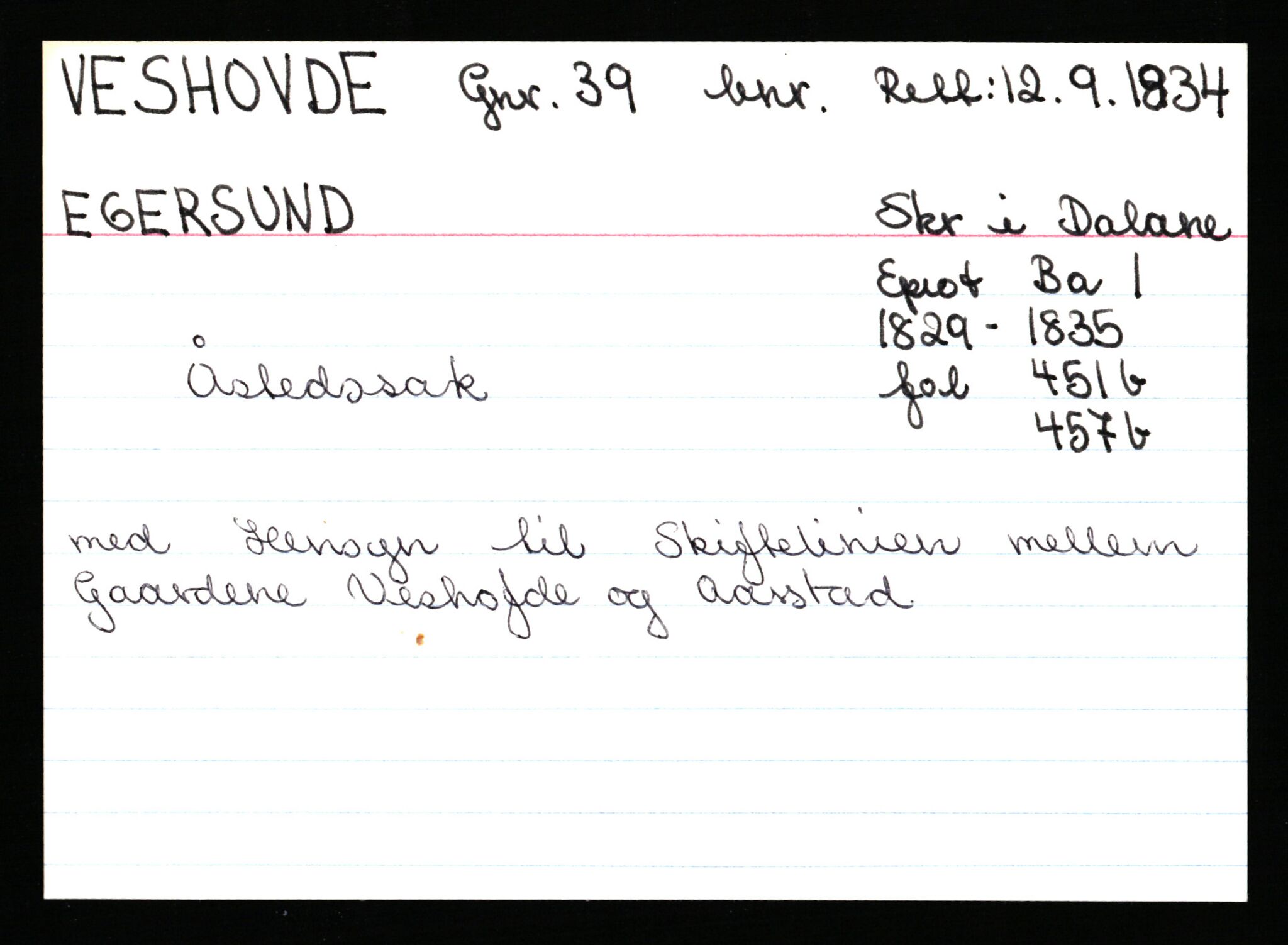Statsarkivet i Stavanger, AV/SAST-A-101971/03/Y/Ym/L0066: Åstedskort sortert etter gårdsnavn: Veshovde - Vik, 1600-1950, p. 6