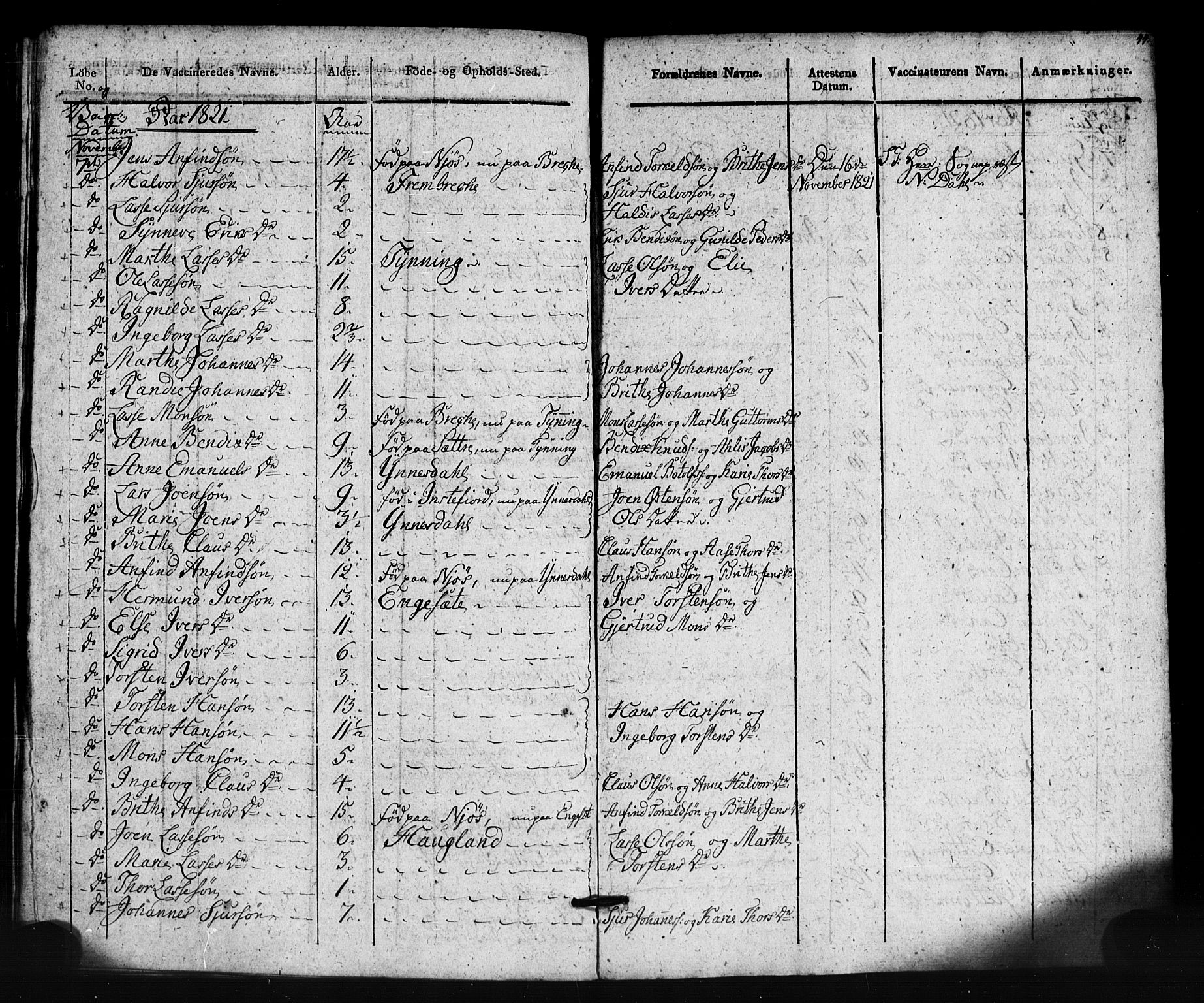 Gulen sokneprestembete, AV/SAB-A-80201/H/Haa/Haaa/L0024: Parish register (official) no. A 24, 1806-1821, p. 44