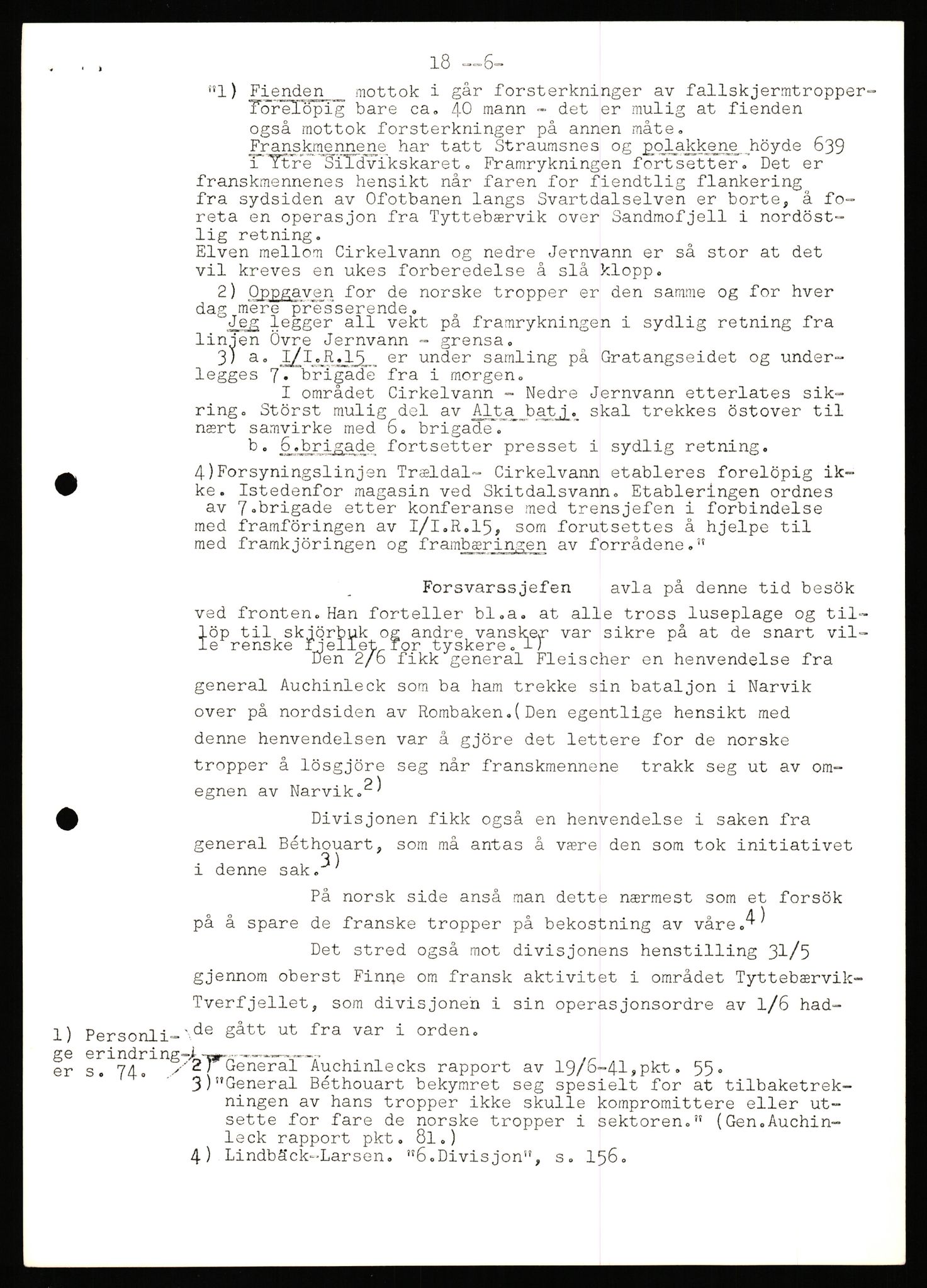 Forsvaret, Forsvarets krigshistoriske avdeling, AV/RA-RAFA-2017/Y/Yb/L0148: II-C-11-630-631  -  6. Divisjon, 1940-1964, p. 411