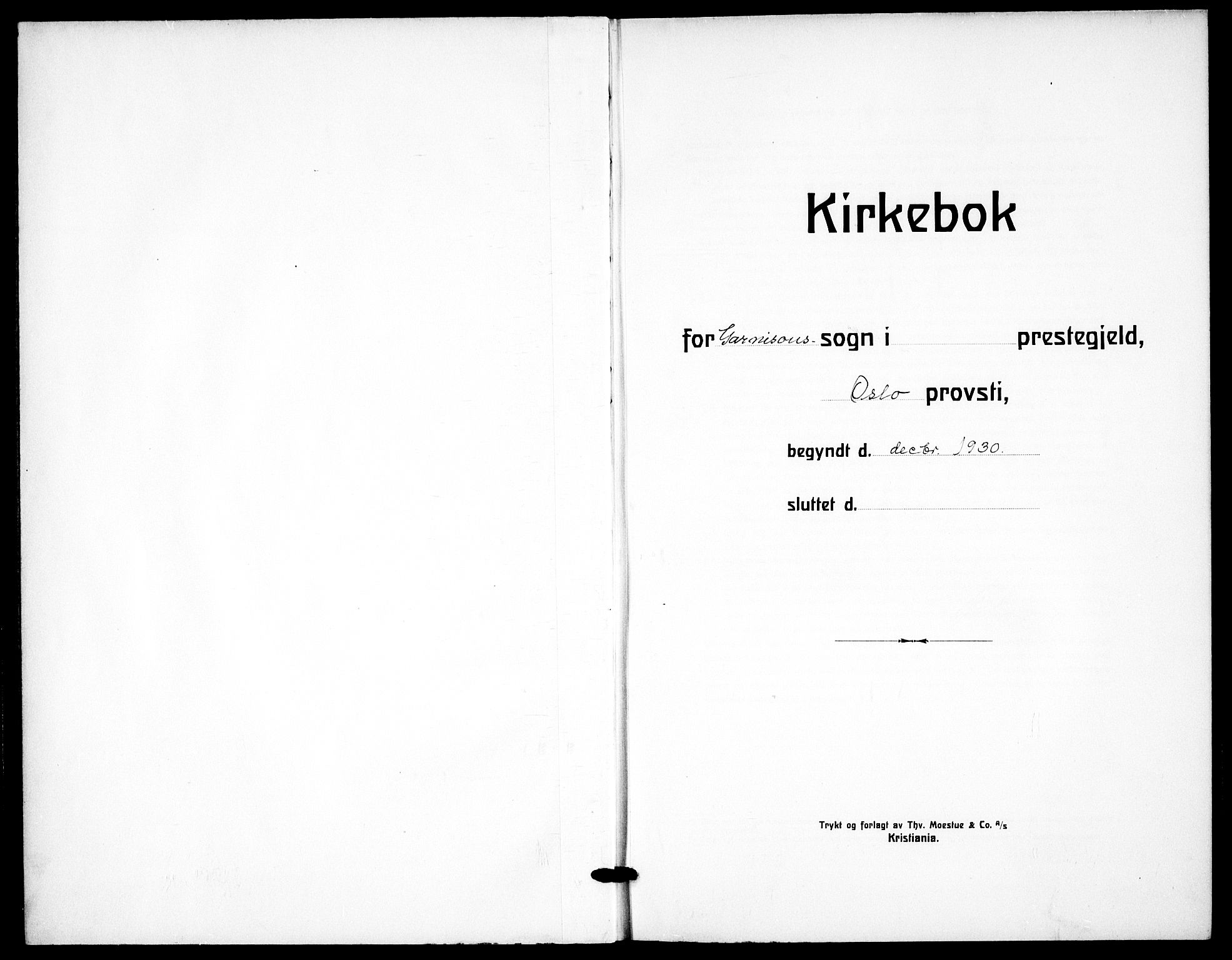 Garnisonsmenigheten Kirkebøker, SAO/A-10846/F/Fa/L0020: Parish register (official) no. 20, 1930-1938