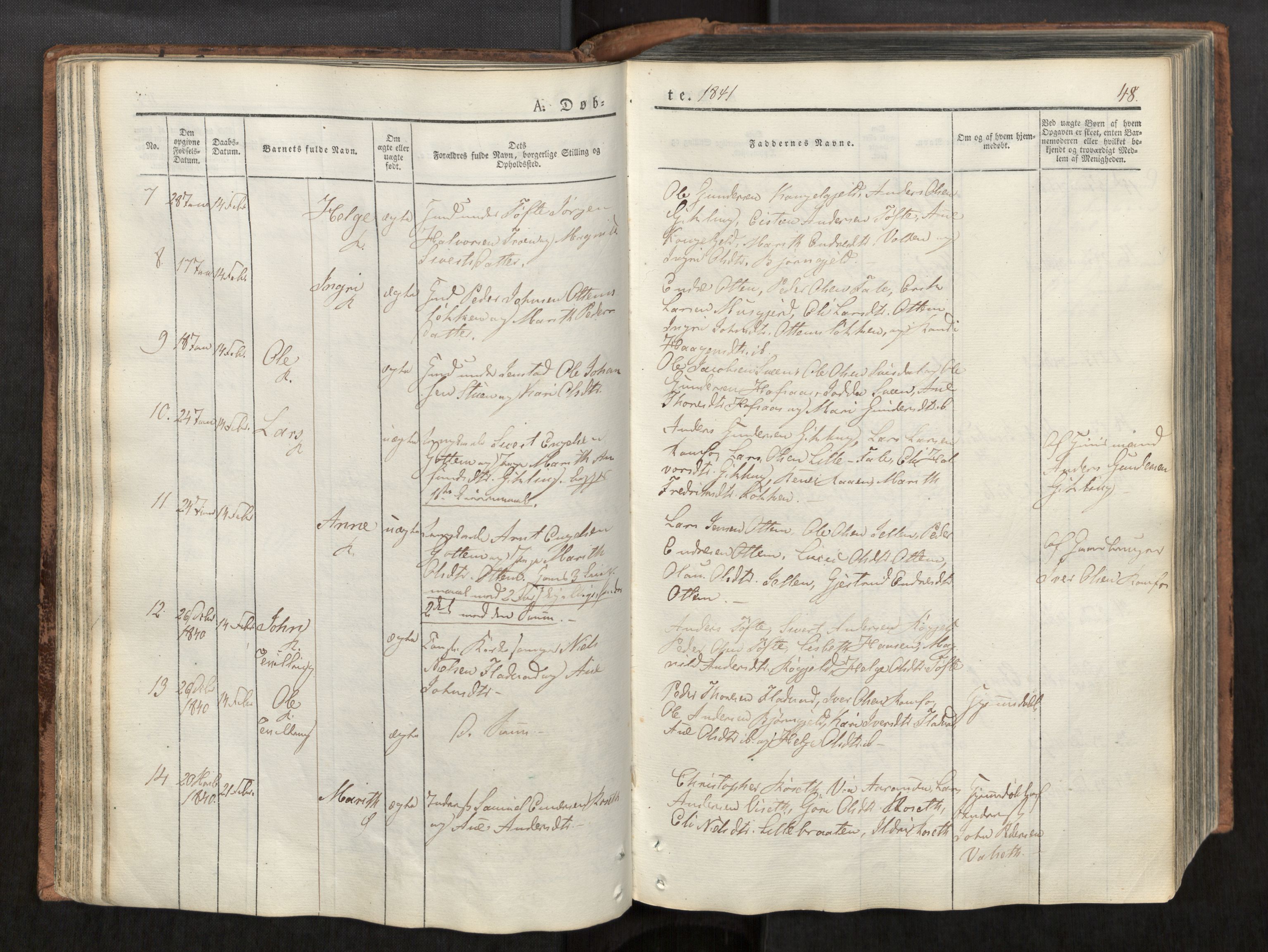 Ministerialprotokoller, klokkerbøker og fødselsregistre - Møre og Romsdal, AV/SAT-A-1454/590/L1012: Parish register (official) no. 590A04, 1832-1846, p. 48