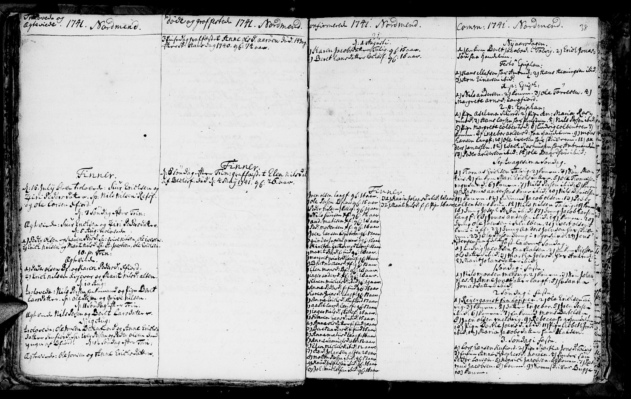 Talvik sokneprestkontor, SATØ/S-1337/H/Ha/L0003kirke: Parish register (official) no. 3, 1735-1752, p. 38