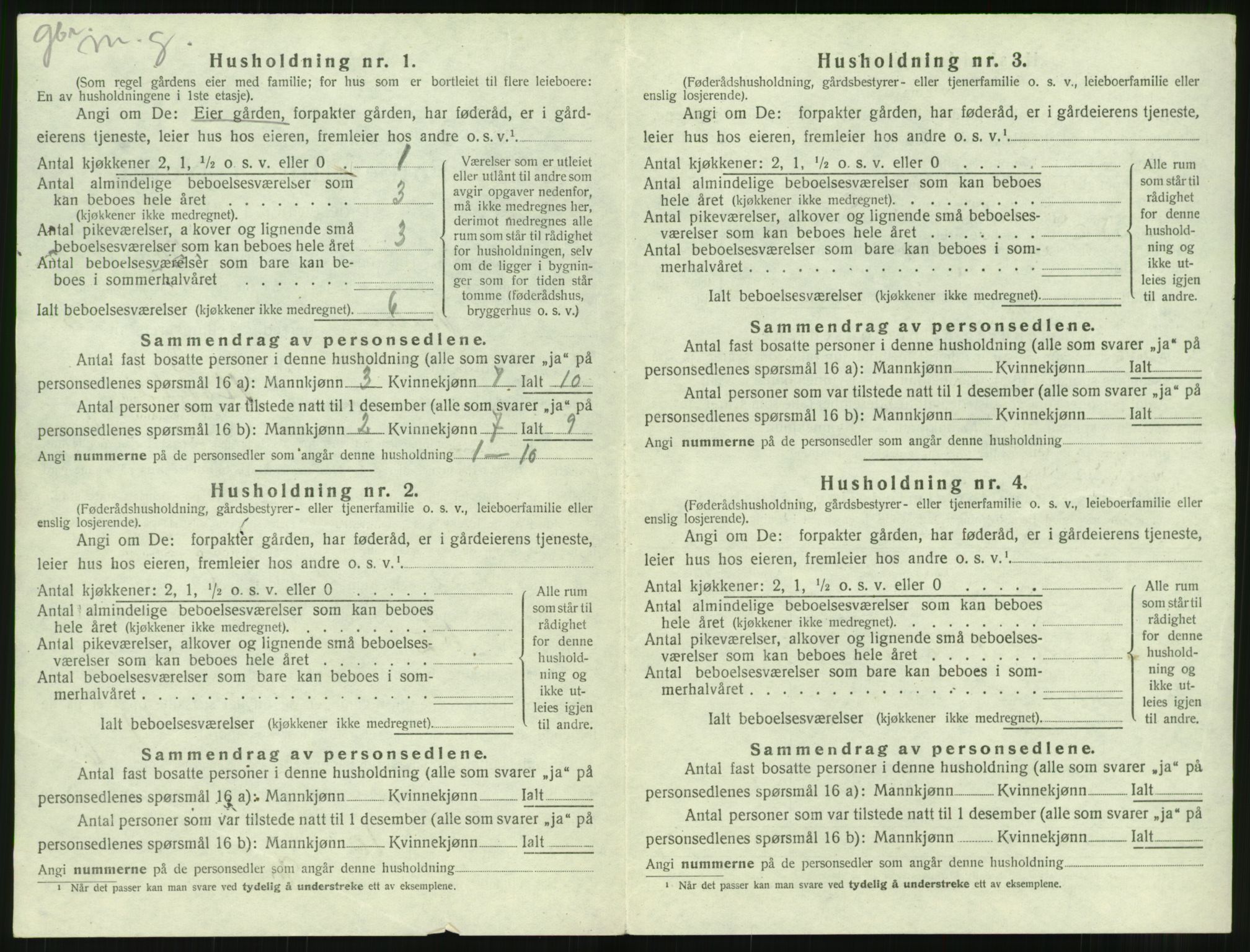 SAT, 1920 census for Bolsøy, 1920, p. 1040