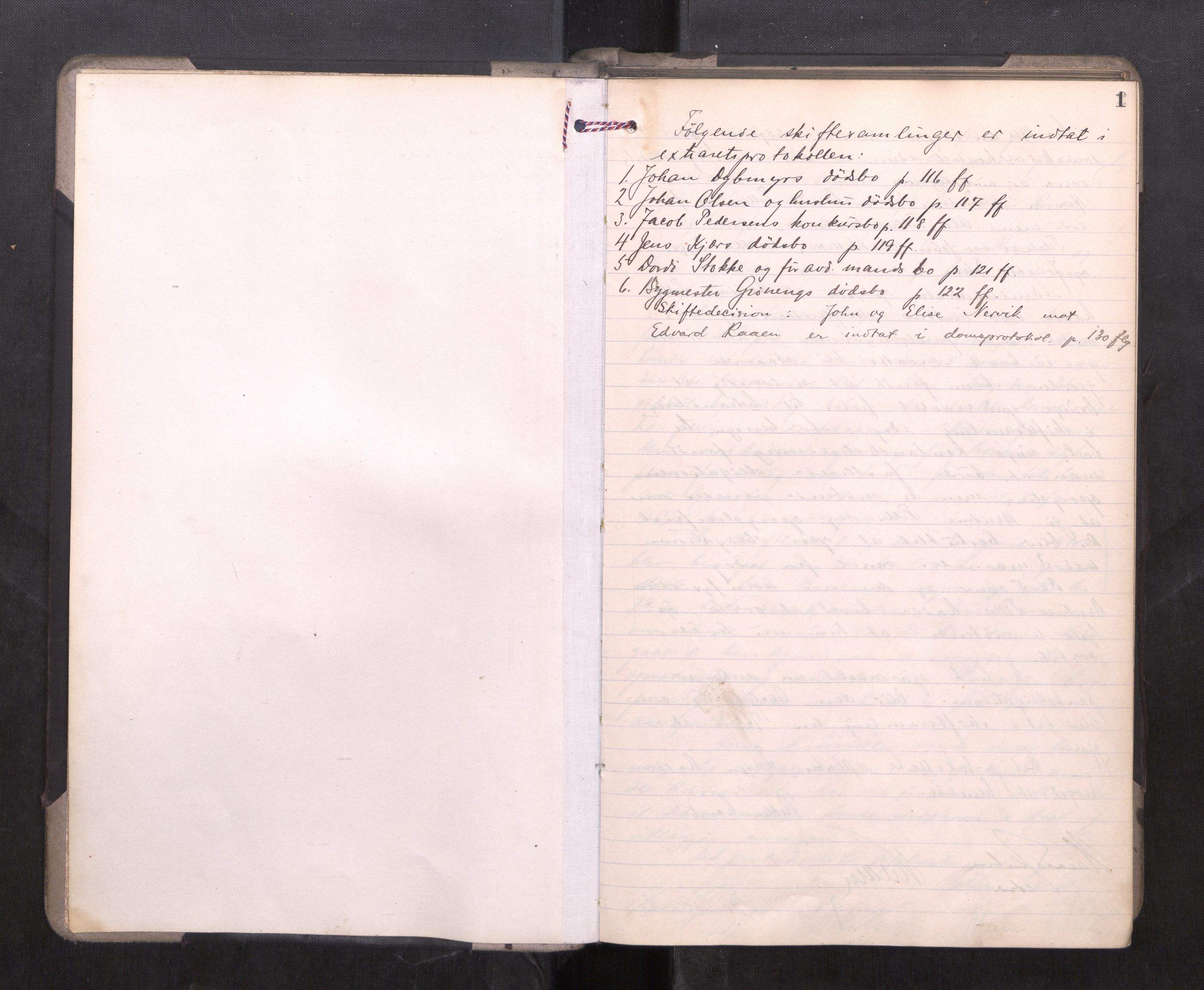 Strinda og Selbu sorenskriveri, AV/SAT-A-0015/3/3B/L0012: Skifteforhandlingsprot. 12, 1915-1919, p. 1