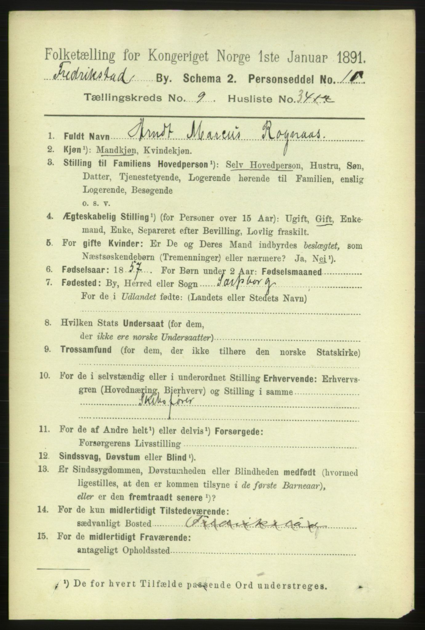 RA, 1891 census for 0103 Fredrikstad, 1891, p. 10774