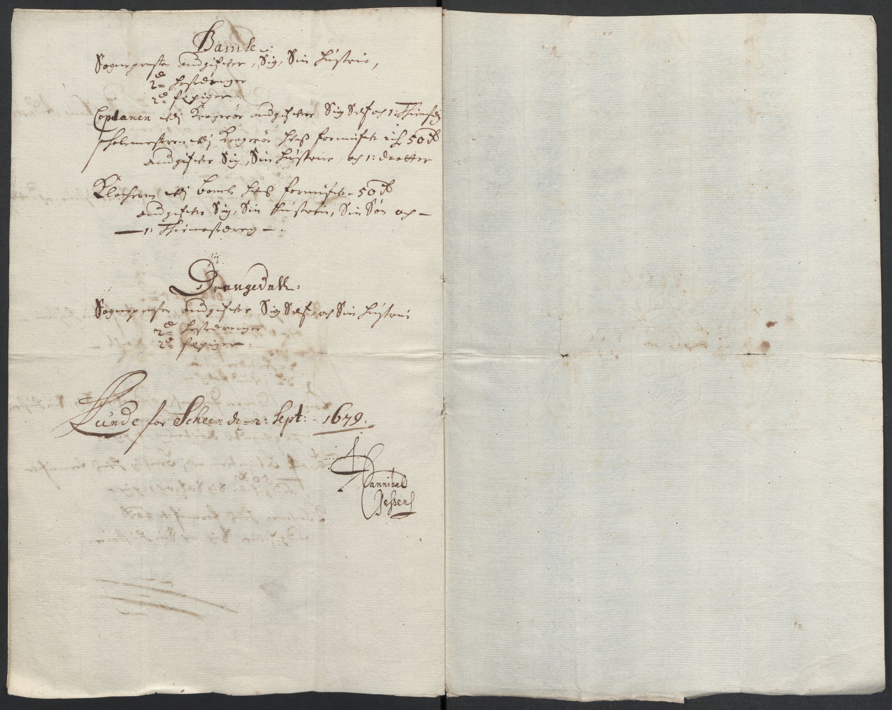 Rentekammeret inntil 1814, Reviderte regnskaper, Fogderegnskap, AV/RA-EA-4092/R35/L2072: Fogderegnskap Øvre og Nedre Telemark, 1679, p. 249