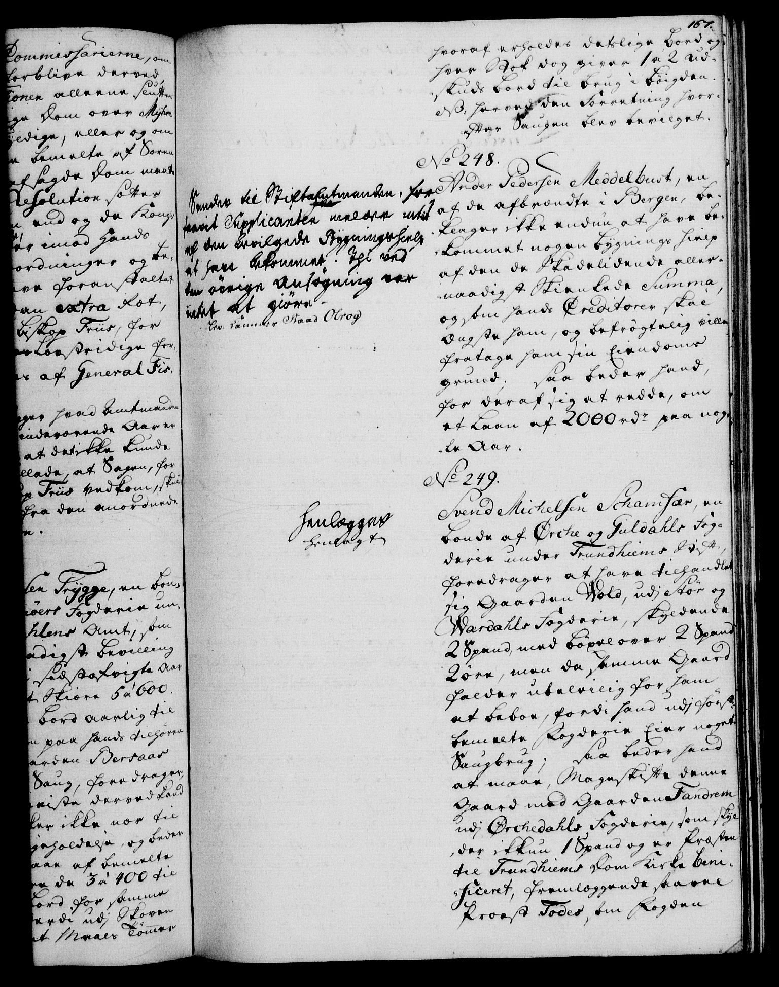 Rentekammeret, Kammerkanselliet, RA/EA-3111/G/Gh/Gha/L0034: Norsk ekstraktmemorialprotokoll (merket RK 53.79), 1756-1759, p. 167