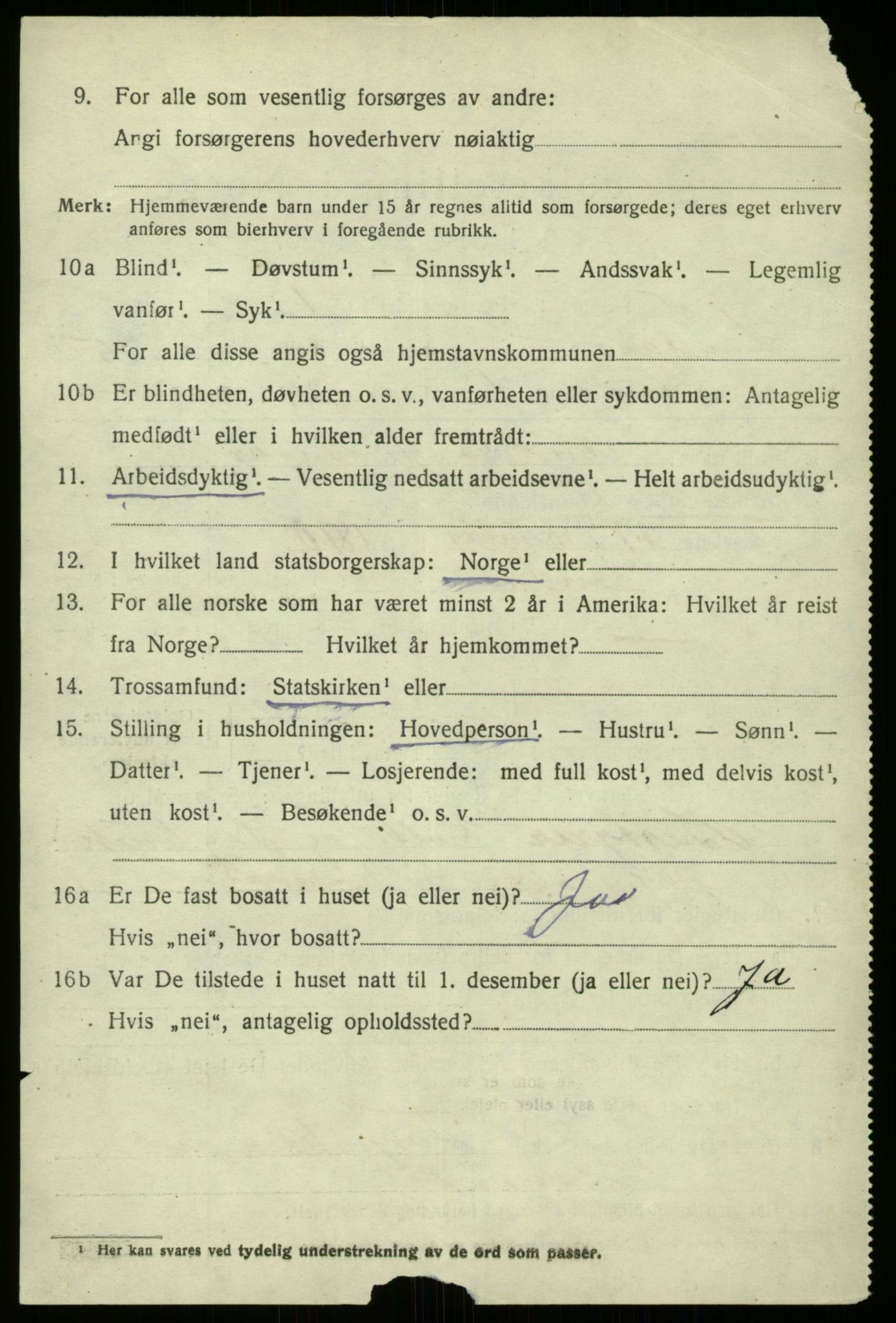 SAB, 1920 census for Lindås, 1920, p. 2832