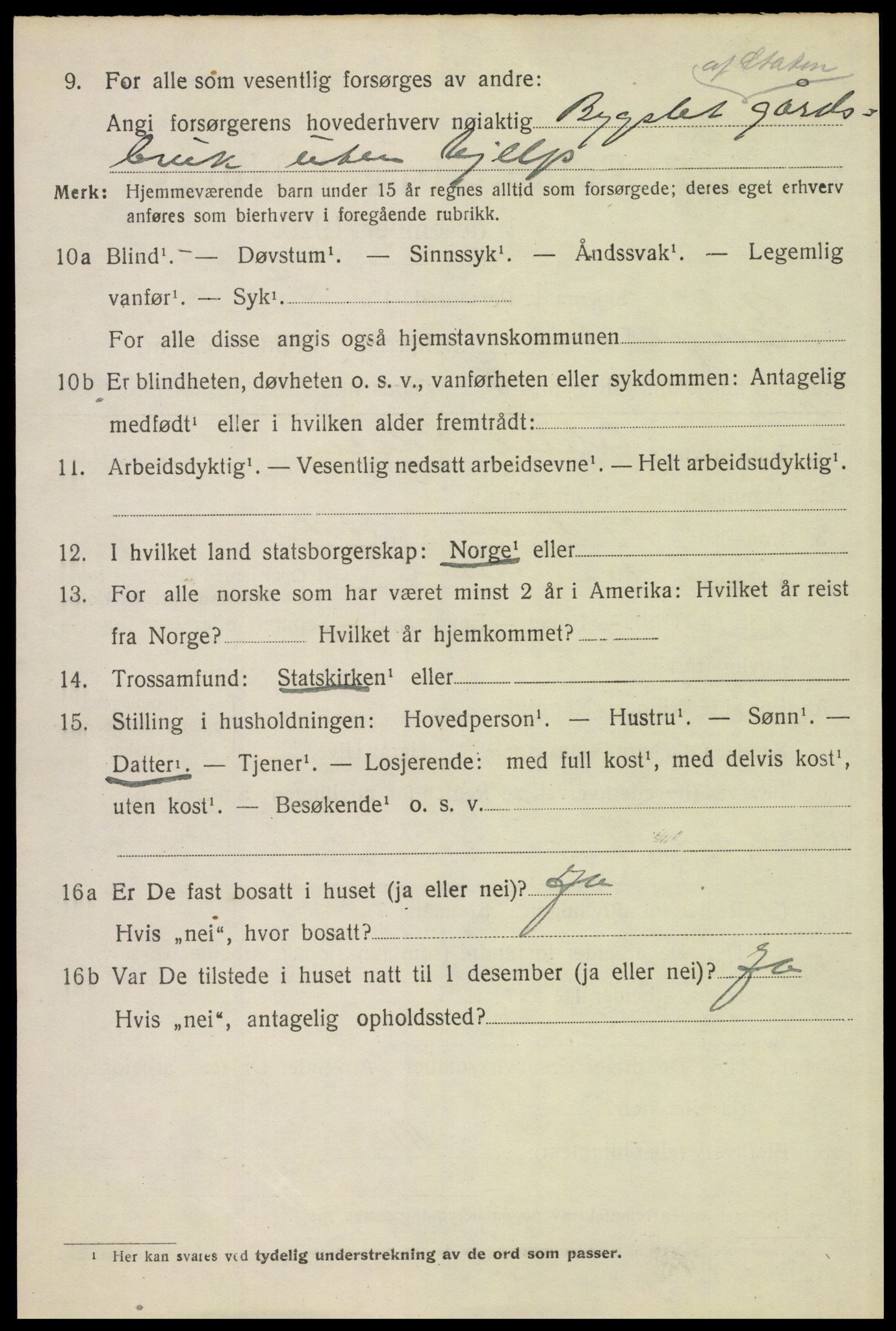 SAH, 1920 census for Engerdal, 1920, p. 1548