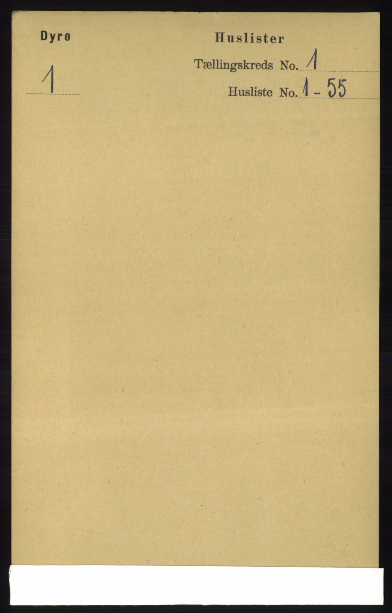 RA, 1891 census for 1926 Dyrøy, 1891, p. 15