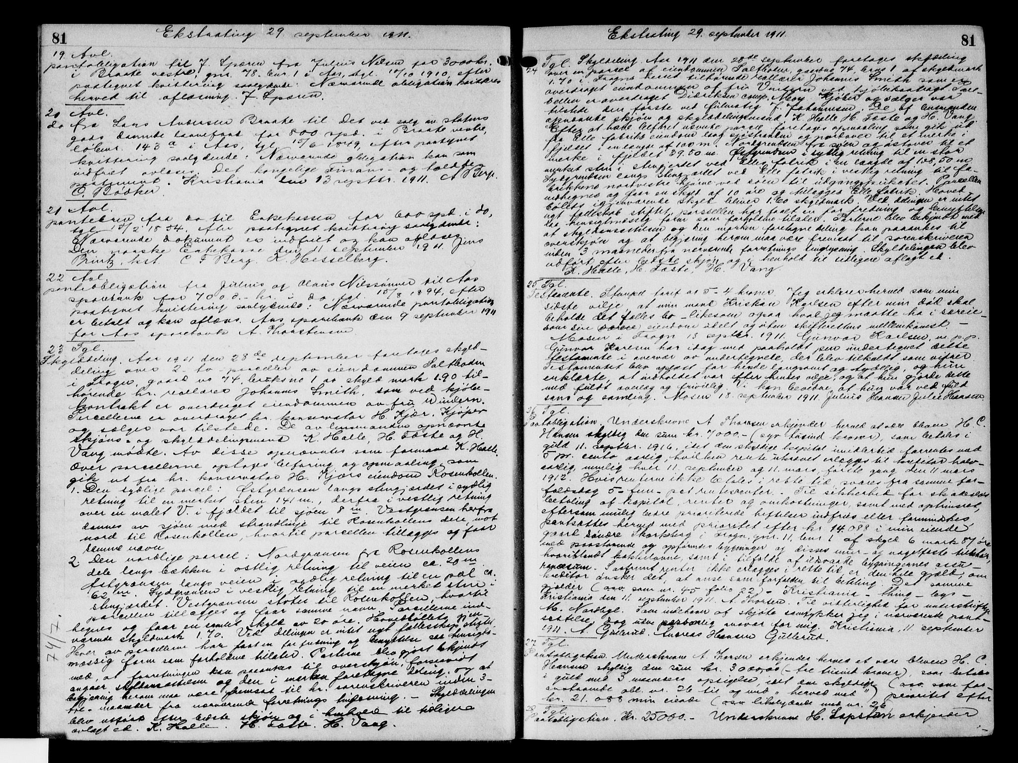 Follo sorenskriveri, AV/SAO-A-10274/G/Ga/Gaa/L0027: Mortgage book no. I 27, 1911-1913, p. 81