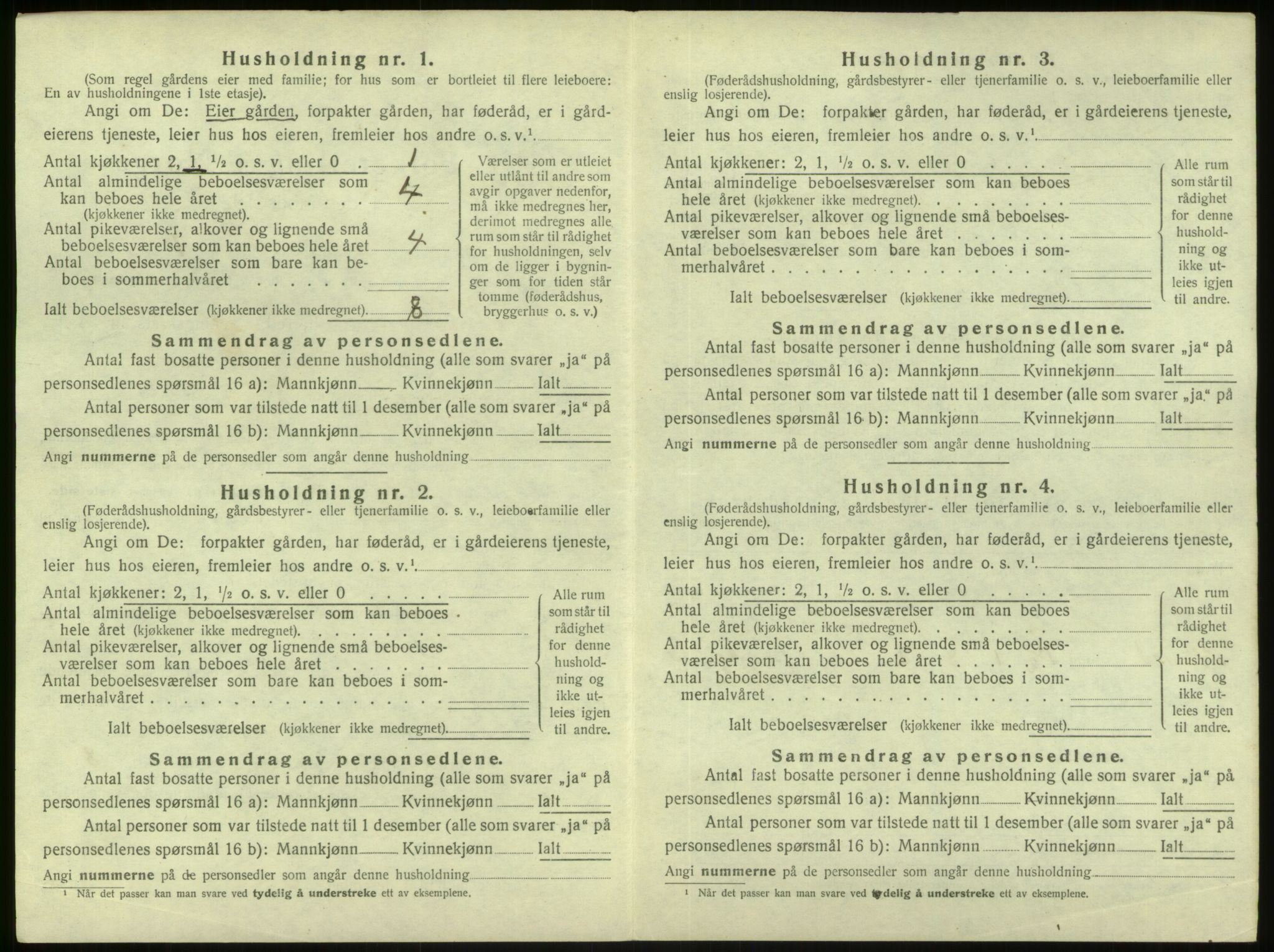 SAB, 1920 census for Masfjorden, 1920, p. 98