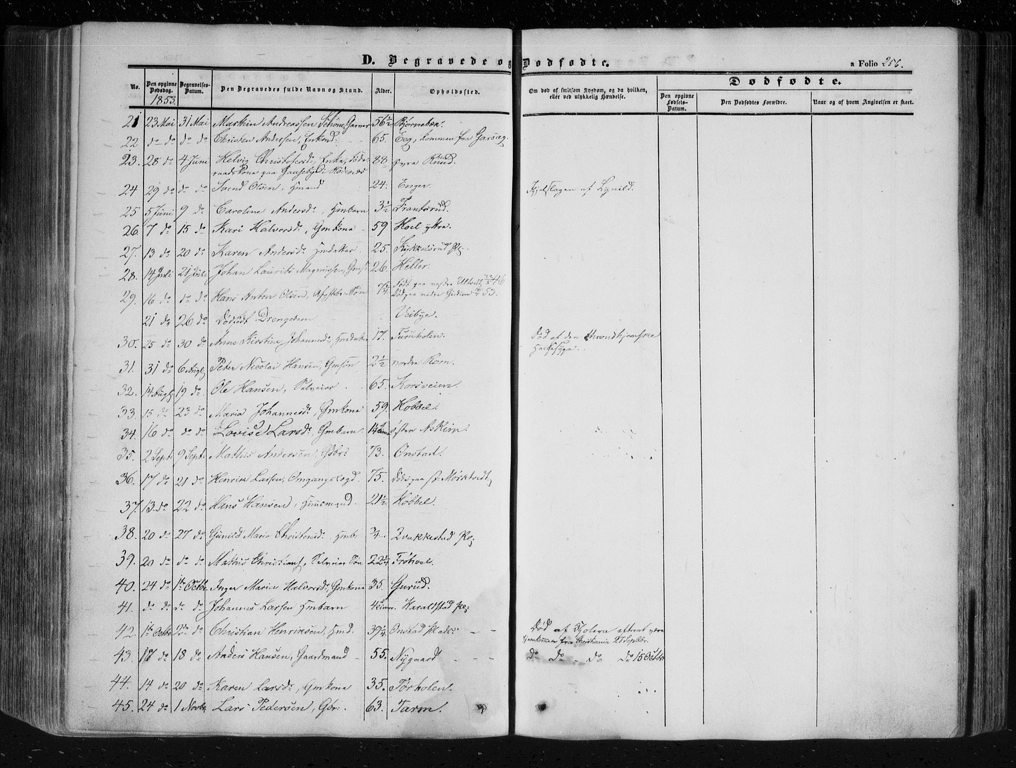 Askim prestekontor Kirkebøker, SAO/A-10900/F/Fa/L0005: Parish register (official) no. 5, 1847-1879, p. 256