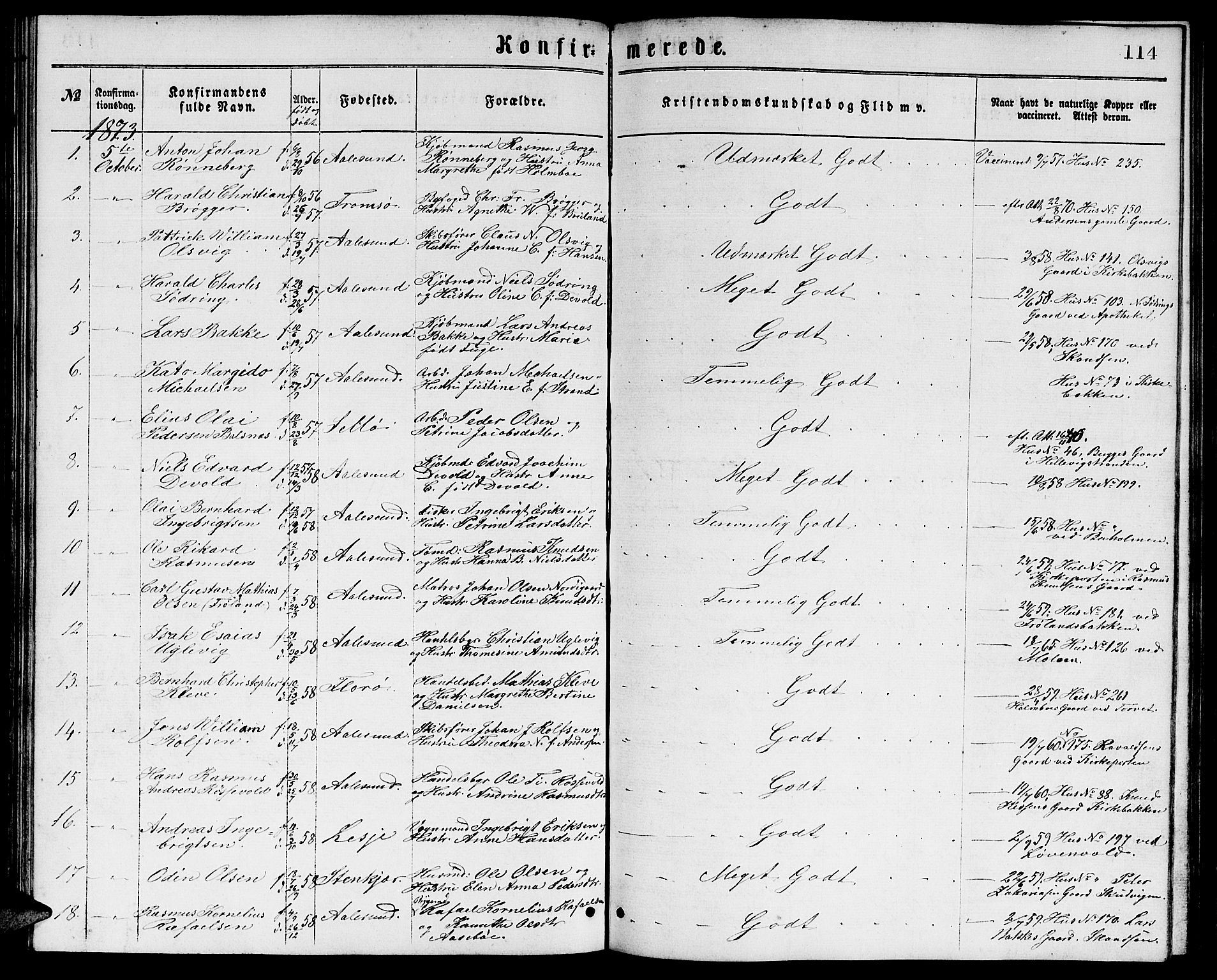 Ministerialprotokoller, klokkerbøker og fødselsregistre - Møre og Romsdal, AV/SAT-A-1454/529/L0465: Parish register (copy) no. 529C02, 1868-1877, p. 114