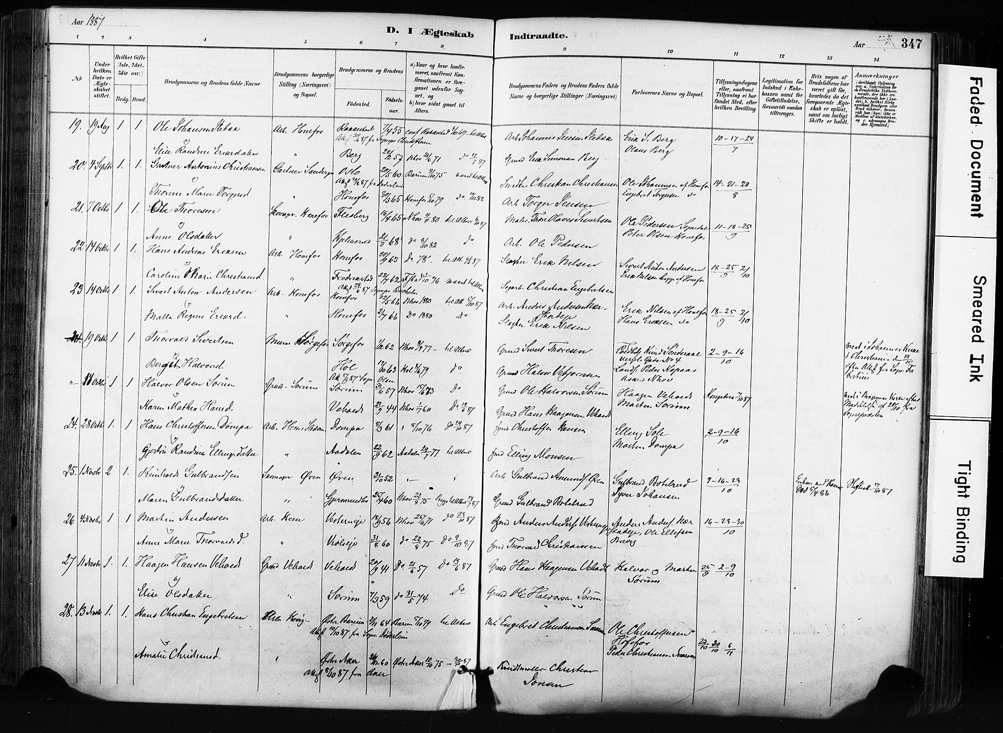 Norderhov kirkebøker, SAKO/A-237/F/Fa/L0016: Parish register (official) no. 16, 1885-1902, p. 347