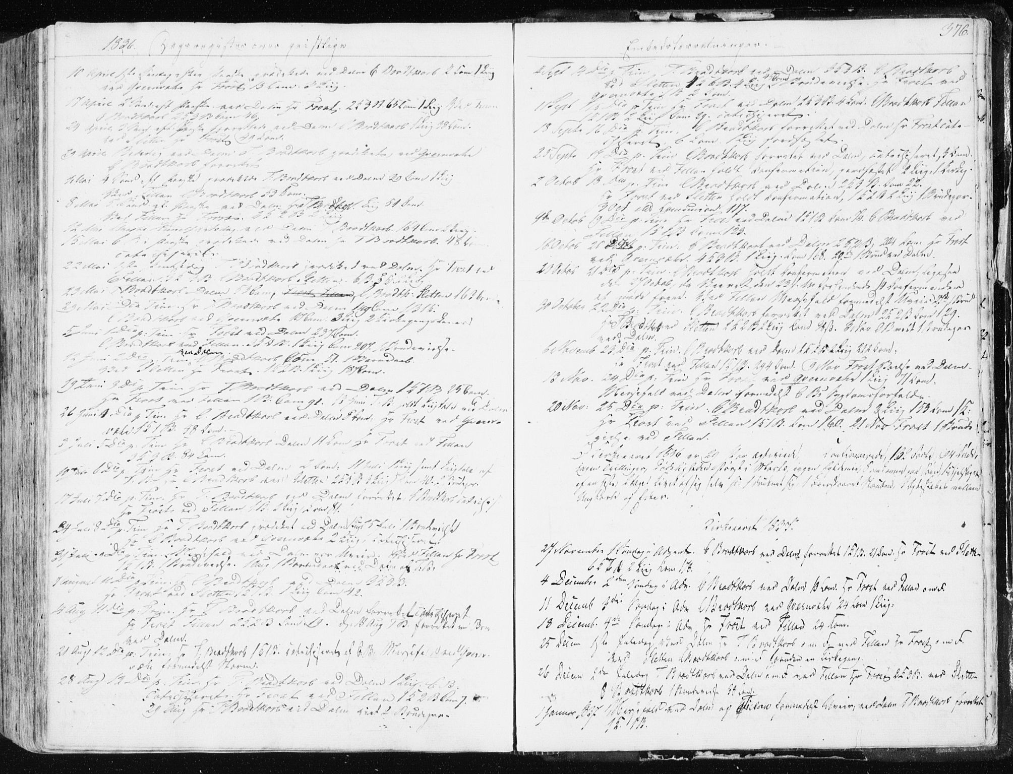 Ministerialprotokoller, klokkerbøker og fødselsregistre - Sør-Trøndelag, SAT/A-1456/634/L0528: Parish register (official) no. 634A04, 1827-1842, p. 376