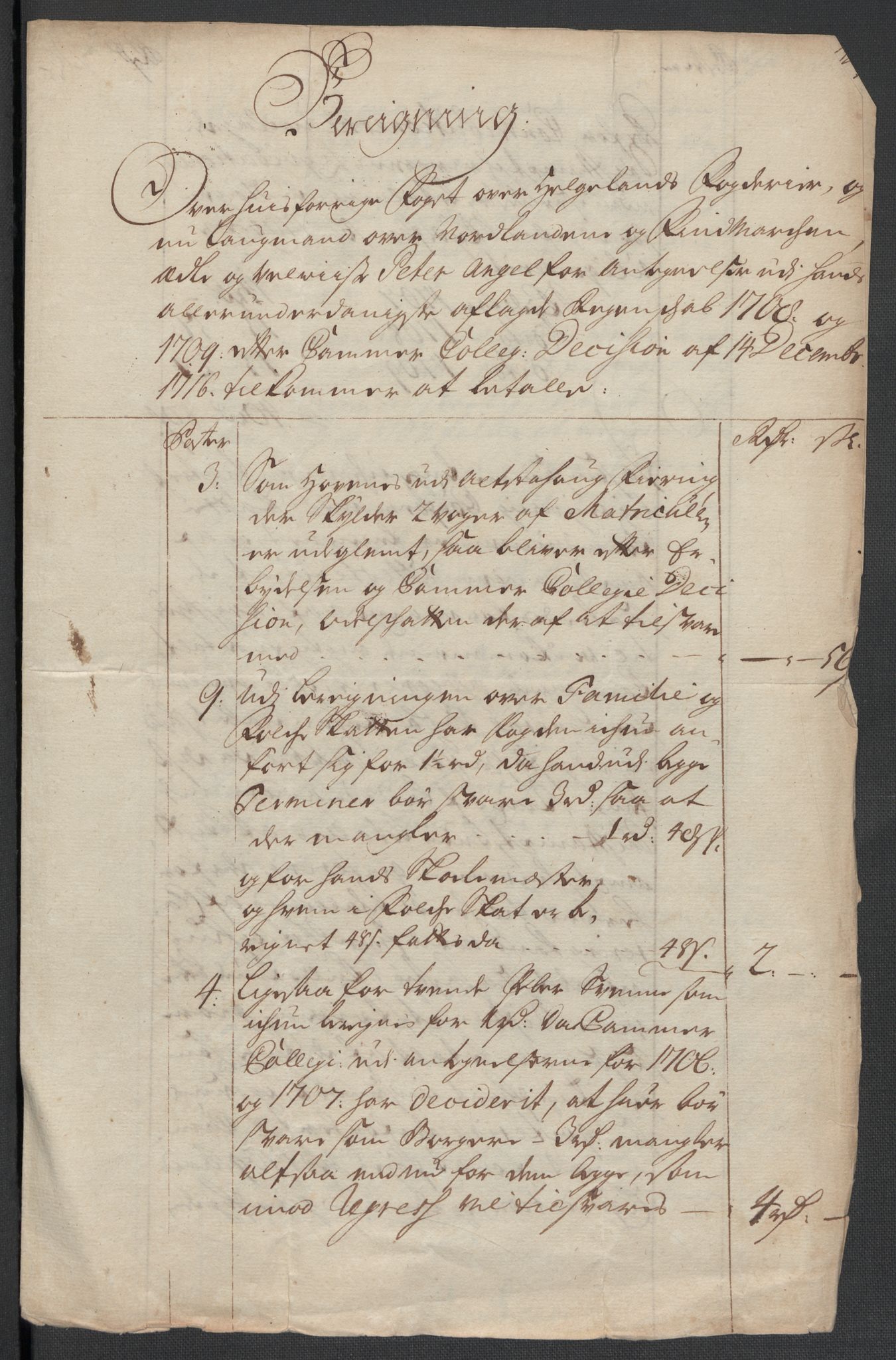 Rentekammeret inntil 1814, Reviderte regnskaper, Fogderegnskap, AV/RA-EA-4092/R65/L4510: Fogderegnskap Helgeland, 1708-1709, p. 263