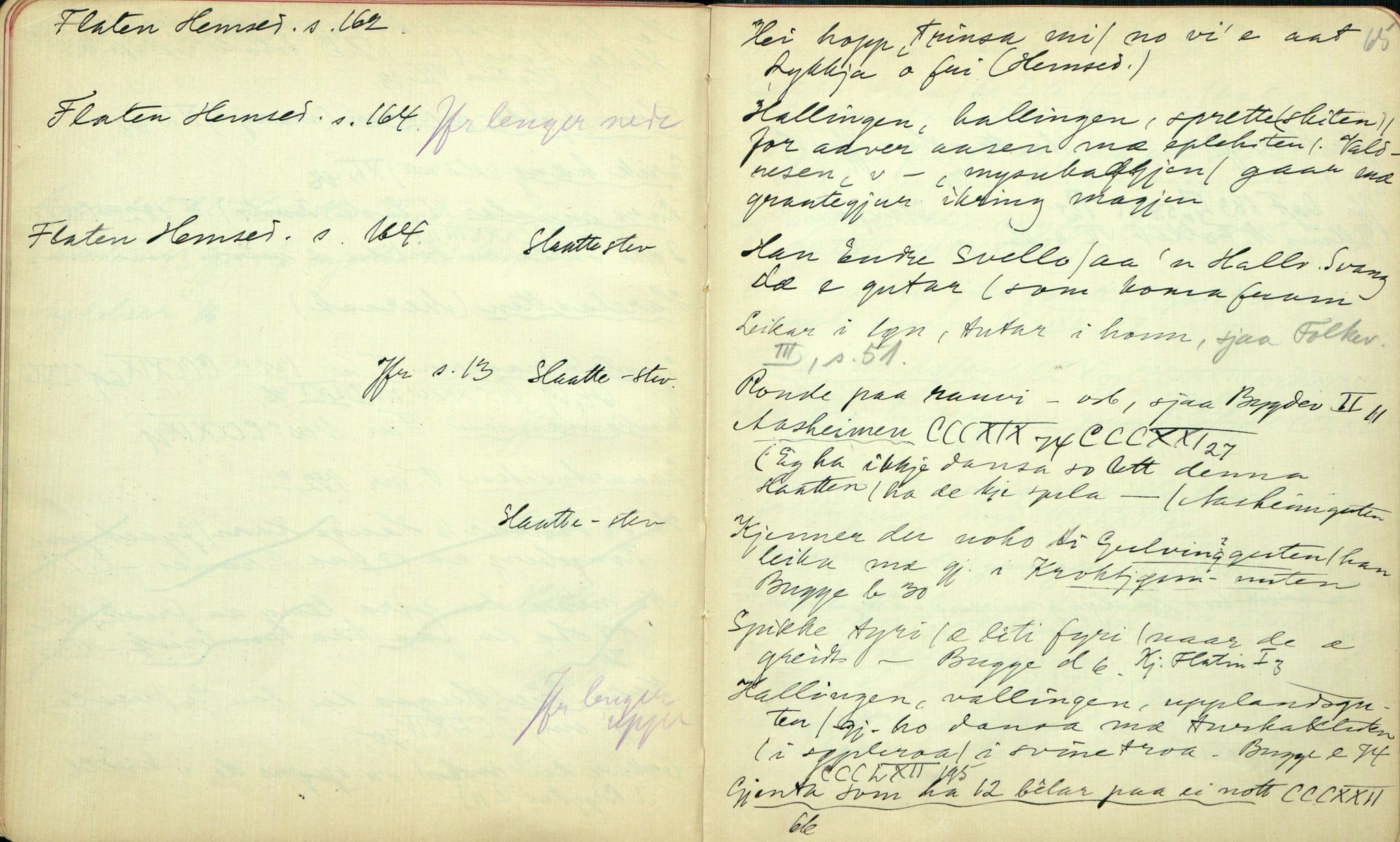Rikard Berge, TEMU/TGM-A-1003/H/L0076: 76: Katalog yvi slaatterim, slaattar ll, 1911, p. 64-65