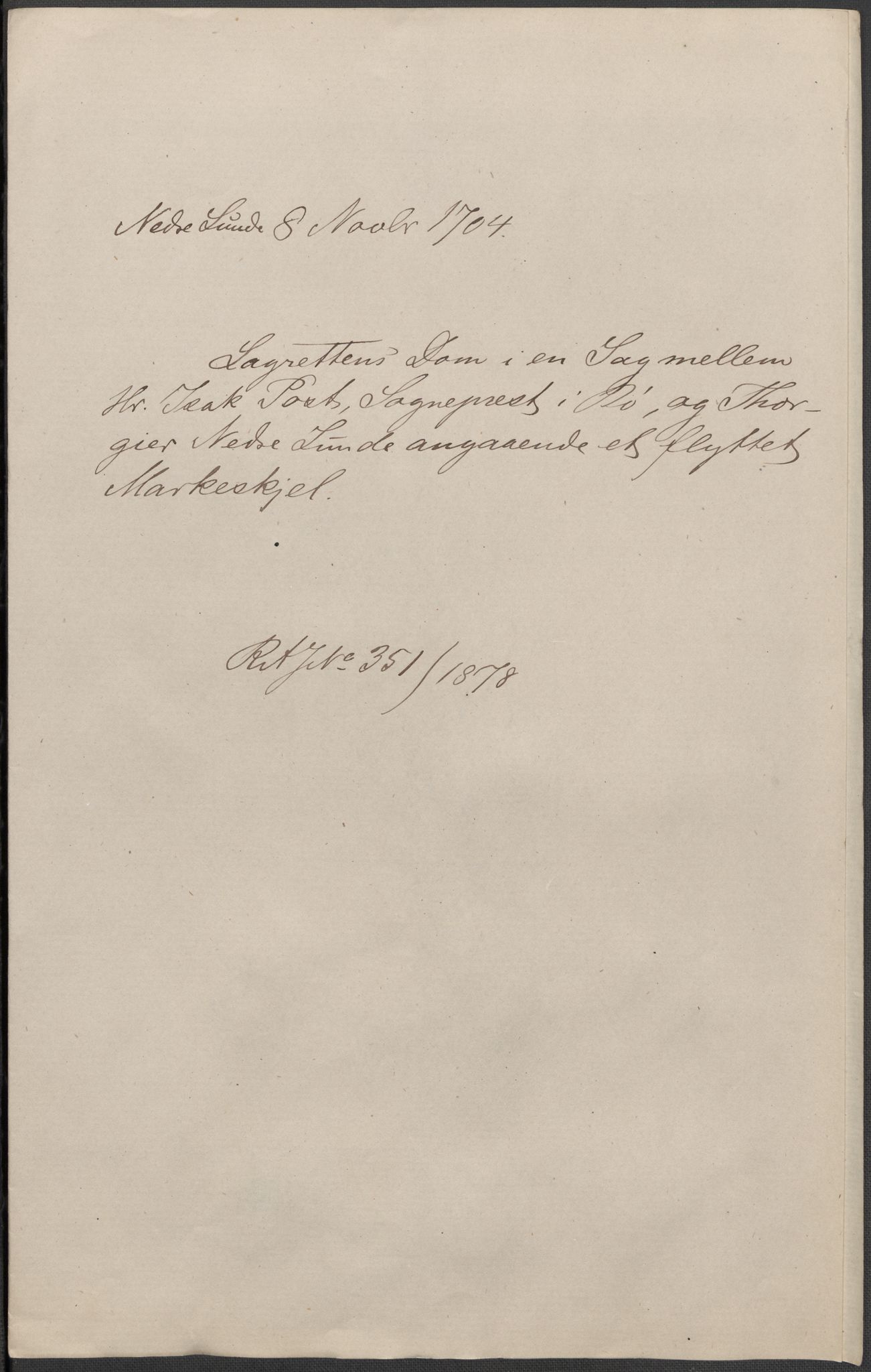 Riksarkivets diplomsamling, RA/EA-5965/F15/L0027: Prestearkiv - Telemark, 1587-1738, p. 167