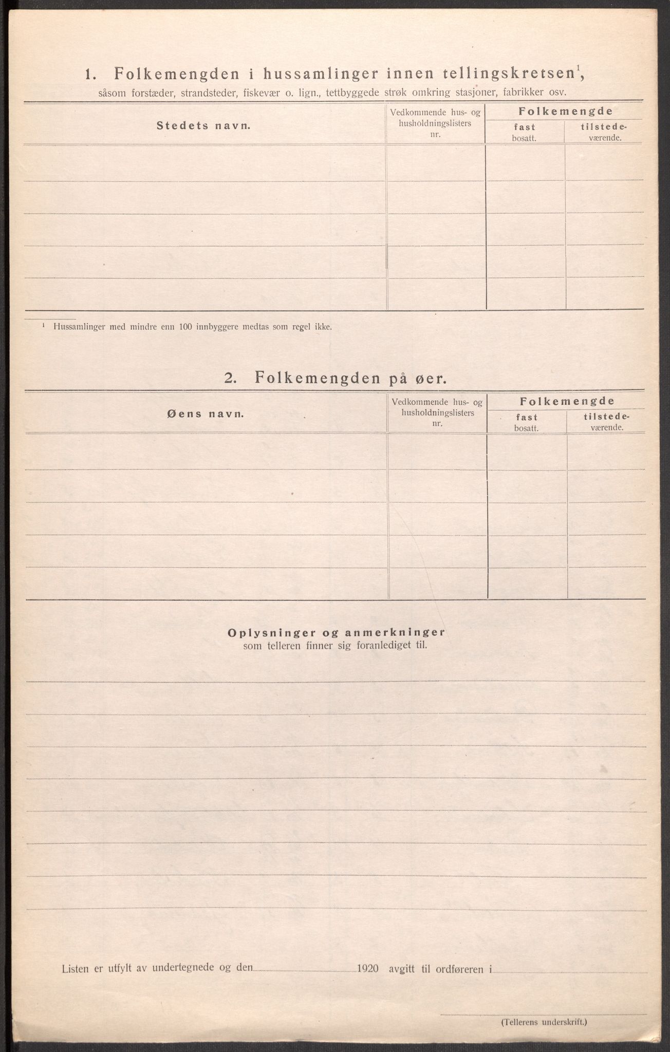 SAST, 1920 census for Hetland, 1920, p. 122