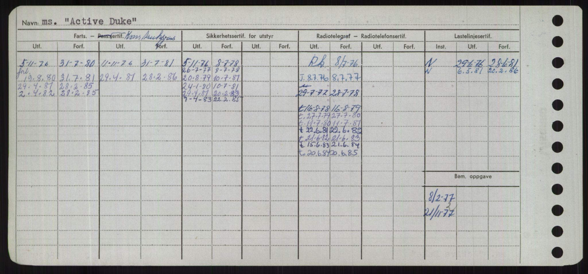 Sjøfartsdirektoratet med forløpere, Skipsmålingen, RA/S-1627/H/Hd/L0001: Fartøy, A-Anv, p. 50