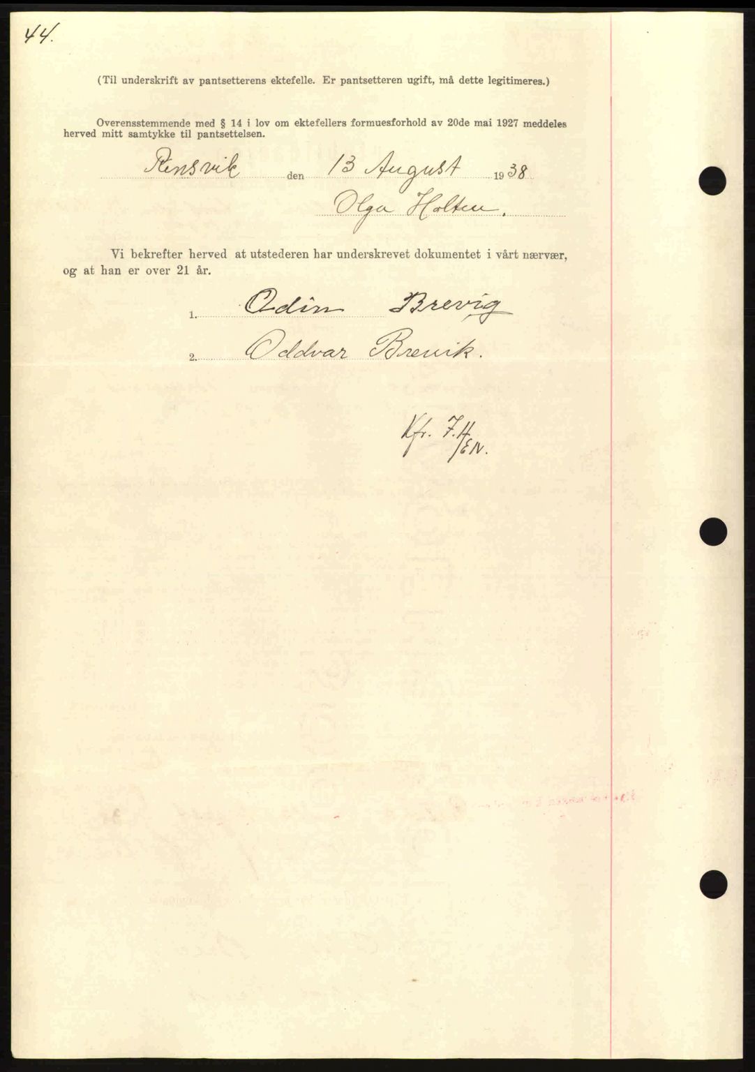 Nordmøre sorenskriveri, AV/SAT-A-4132/1/2/2Ca: Mortgage book no. B84, 1938-1939, Diary no: : 2292/1938