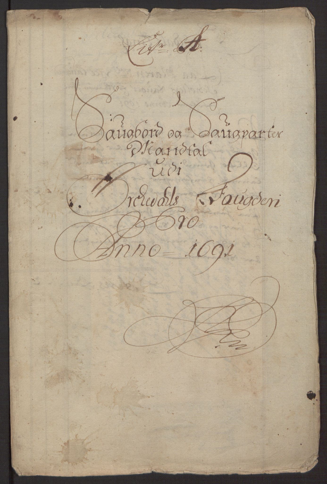 Rentekammeret inntil 1814, Reviderte regnskaper, Fogderegnskap, RA/EA-4092/R58/L3937: Fogderegnskap Orkdal, 1691-1692, p. 24