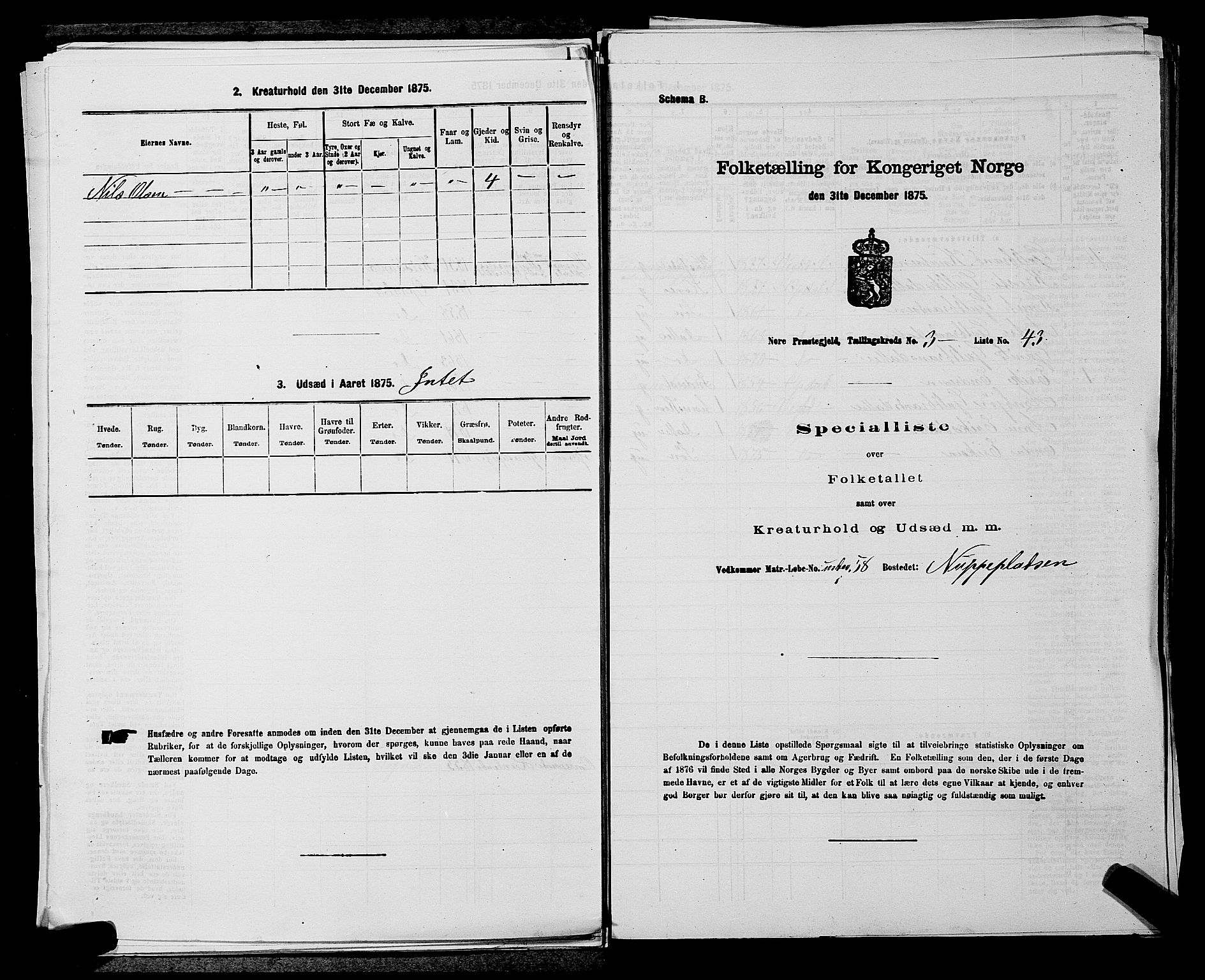 SAKO, 1875 census for 0633P Nore, 1875, p. 368