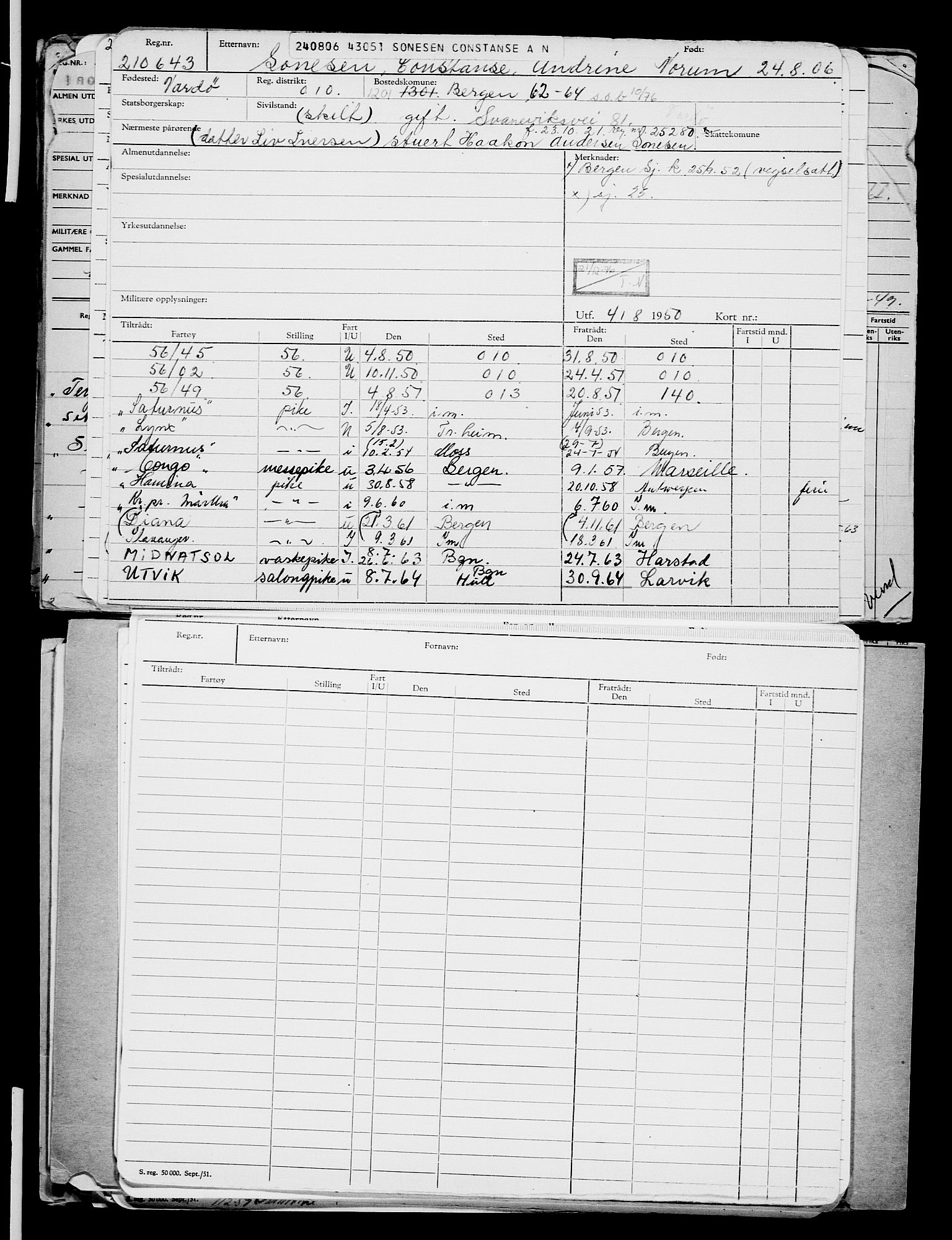 Direktoratet for sjømenn, AV/RA-S-3545/G/Gb/L0066: Hovedkort, 1906, p. 617