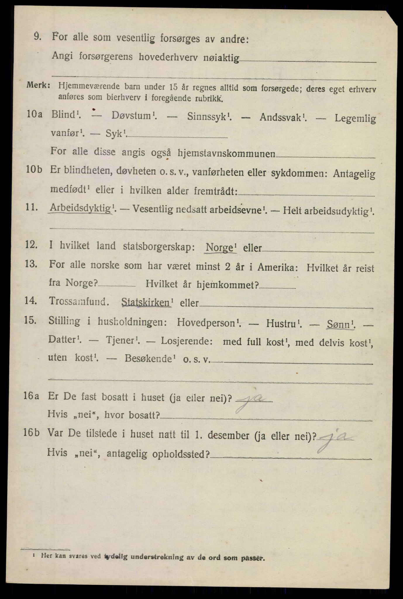 SAKO, 1920 census for Ytre Sandsvær, 1920, p. 3001