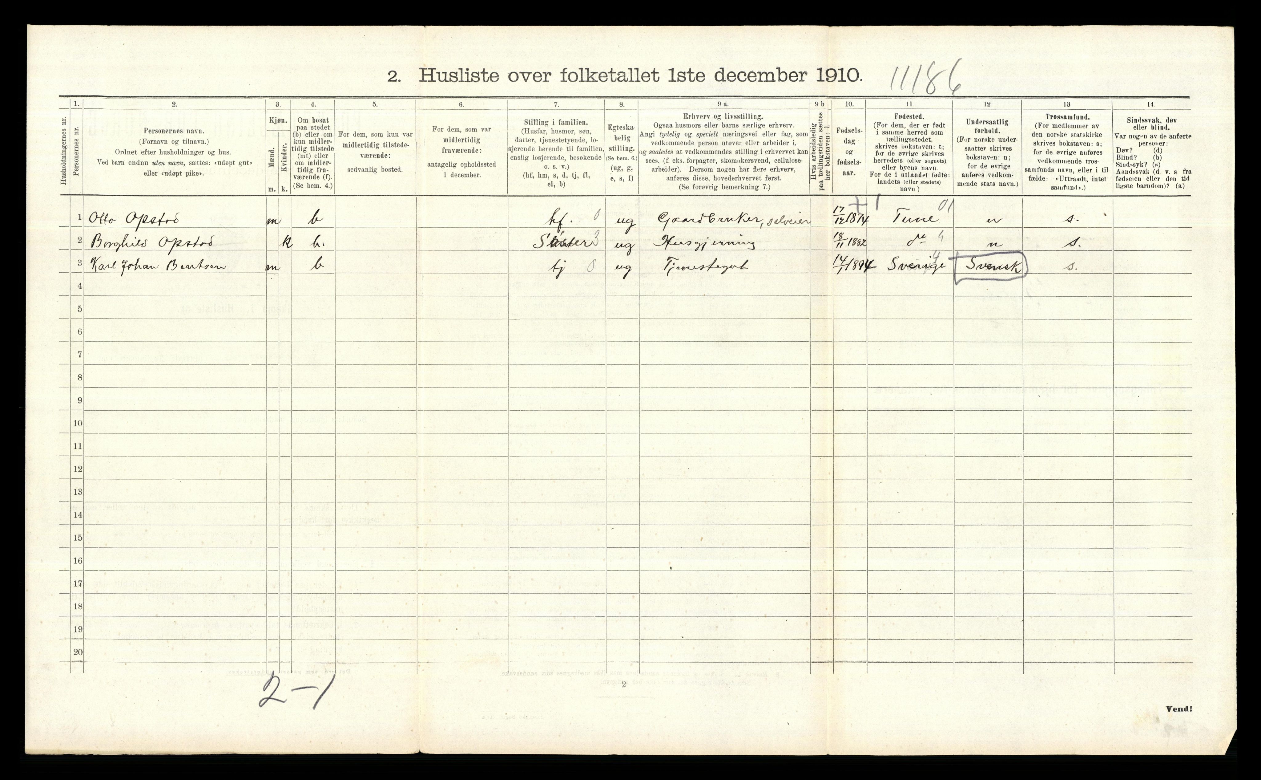 RA, 1910 census for Glemmen, 1910, p. 469