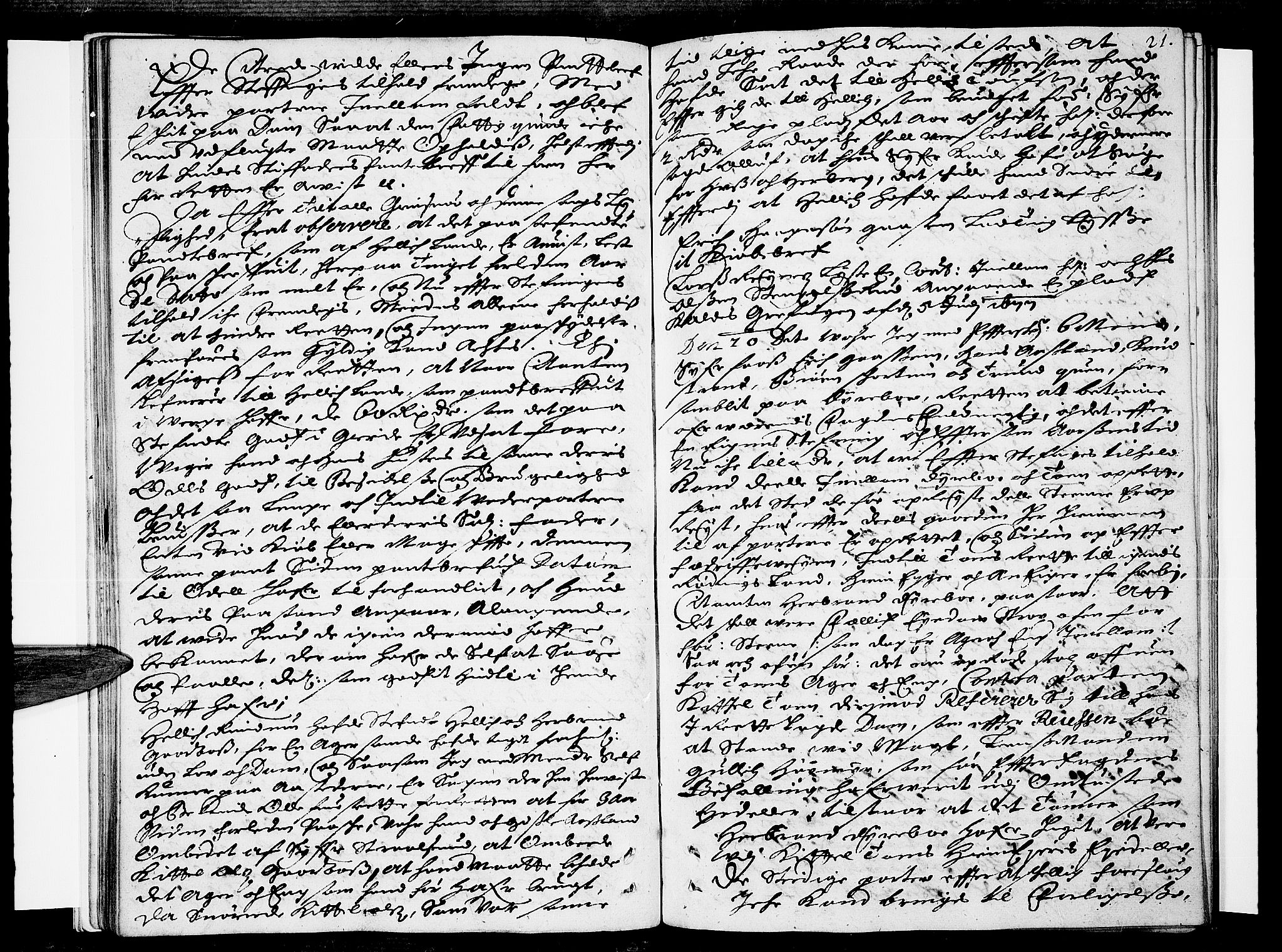 Numedal og Sandsvær sorenskriveri, AV/SAKO-A-128/F/Fa/Faa/L0011: Tingbok, 1677, p. 20b-21a