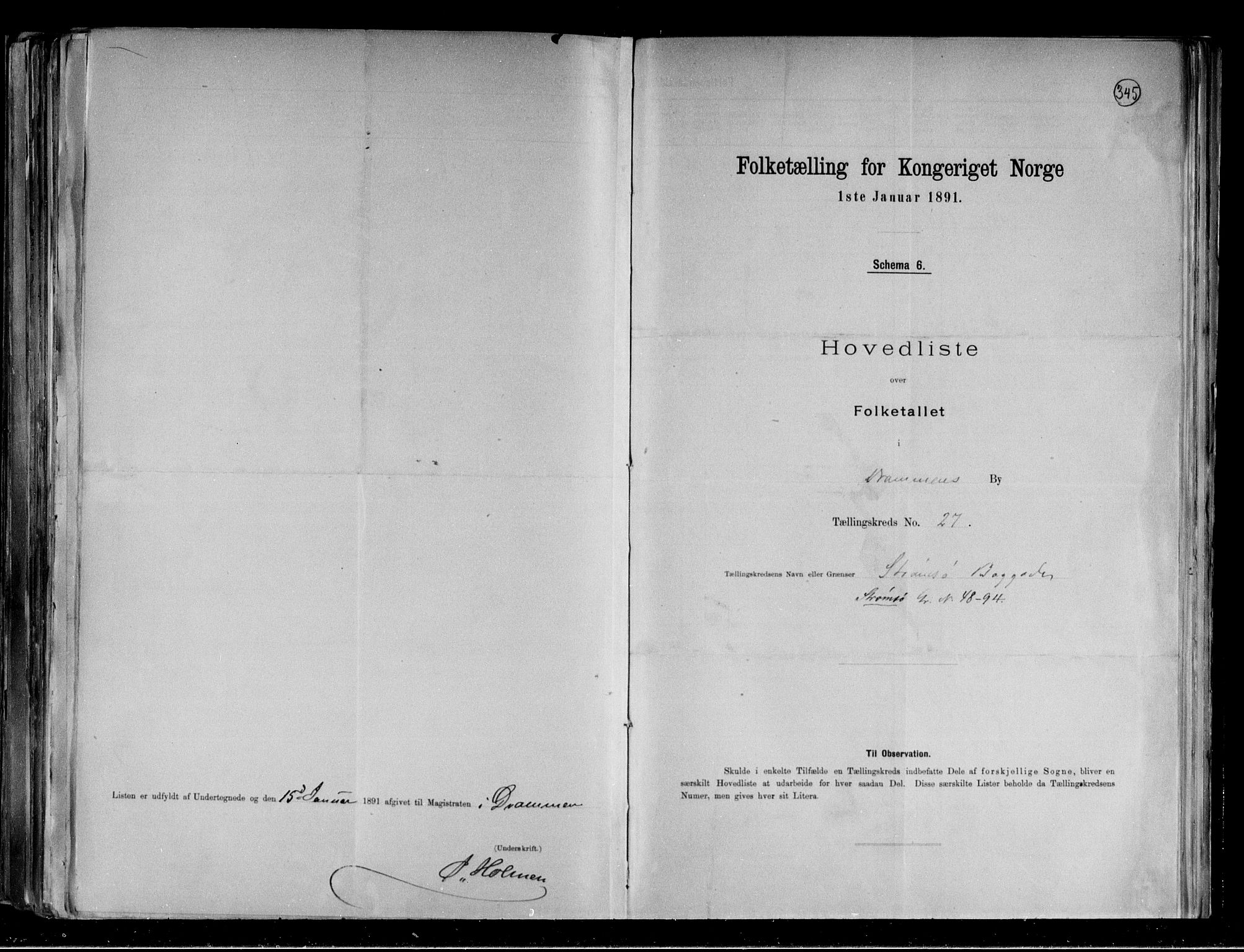 RA, 1891 census for 0602 Drammen, 1891, p. 60