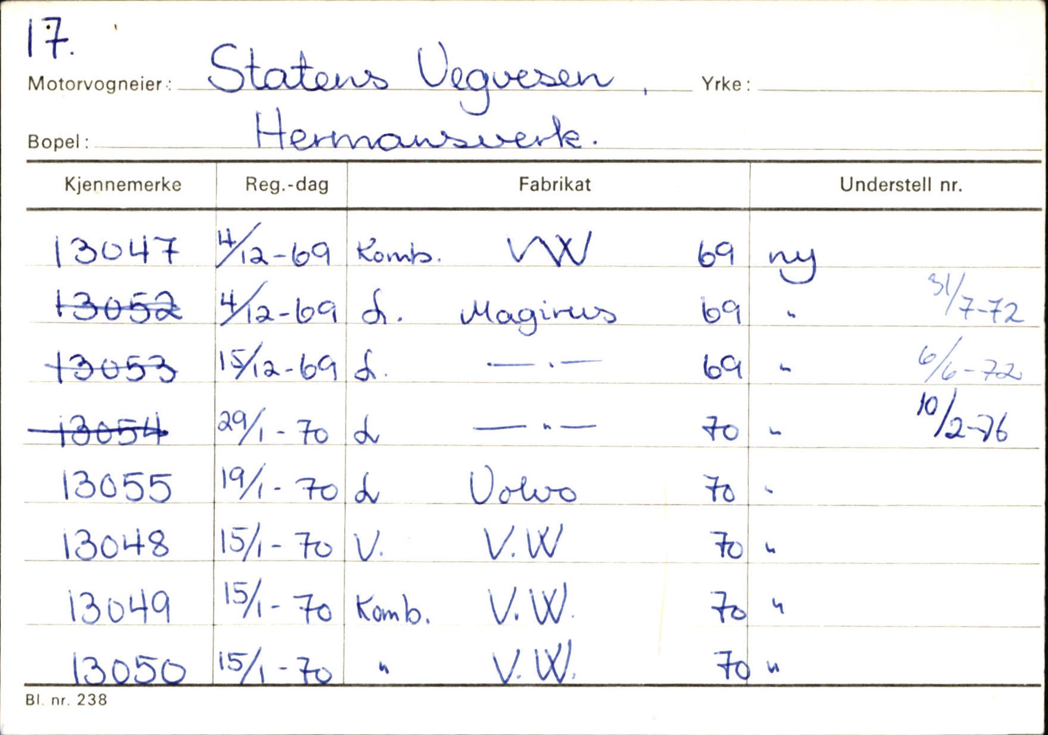 Statens vegvesen, Sogn og Fjordane vegkontor, AV/SAB-A-5301/4/F/L0126: Eigarregister Fjaler M-Å. Leikanger A-Å, 1945-1975, p. 2186