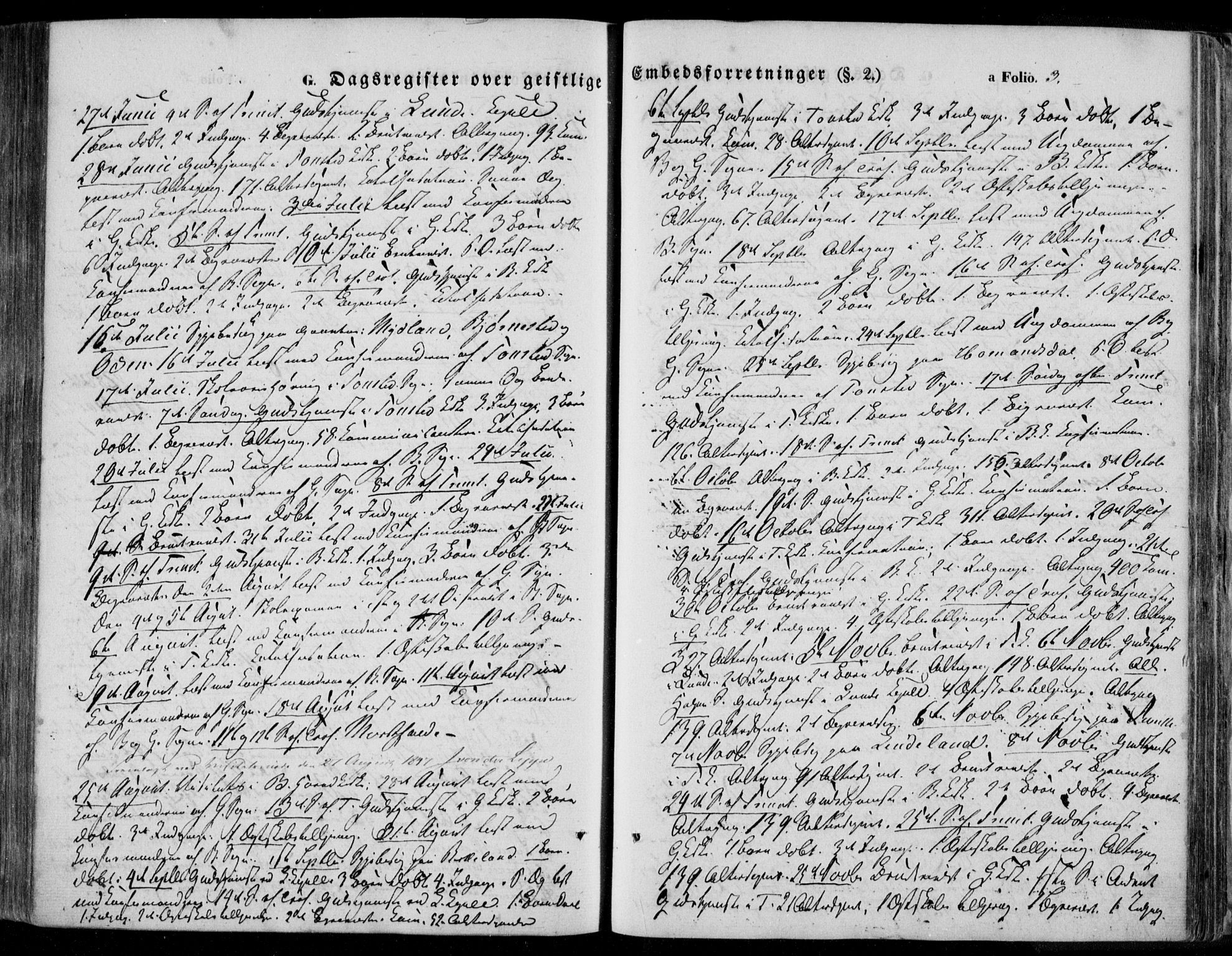 Bakke sokneprestkontor, SAK/1111-0002/F/Fa/Faa/L0005: Parish register (official) no. A 5, 1847-1855, p. 3