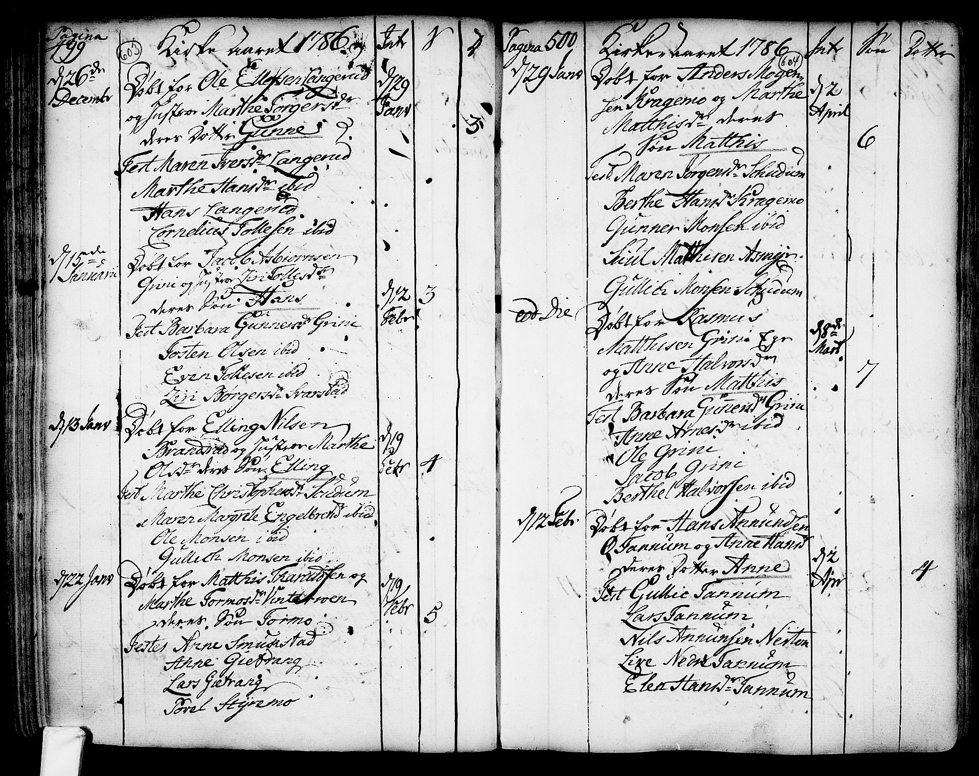 Lardal kirkebøker, AV/SAKO-A-350/F/Fa/L0003: Parish register (official) no. I 3, 1733-1815, p. 603-604